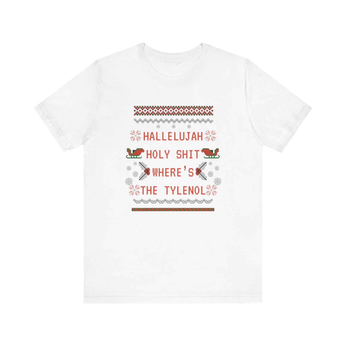 Christmas Vacay Where's the Tylenol - Unisex Jersey Short Sleeve Tee