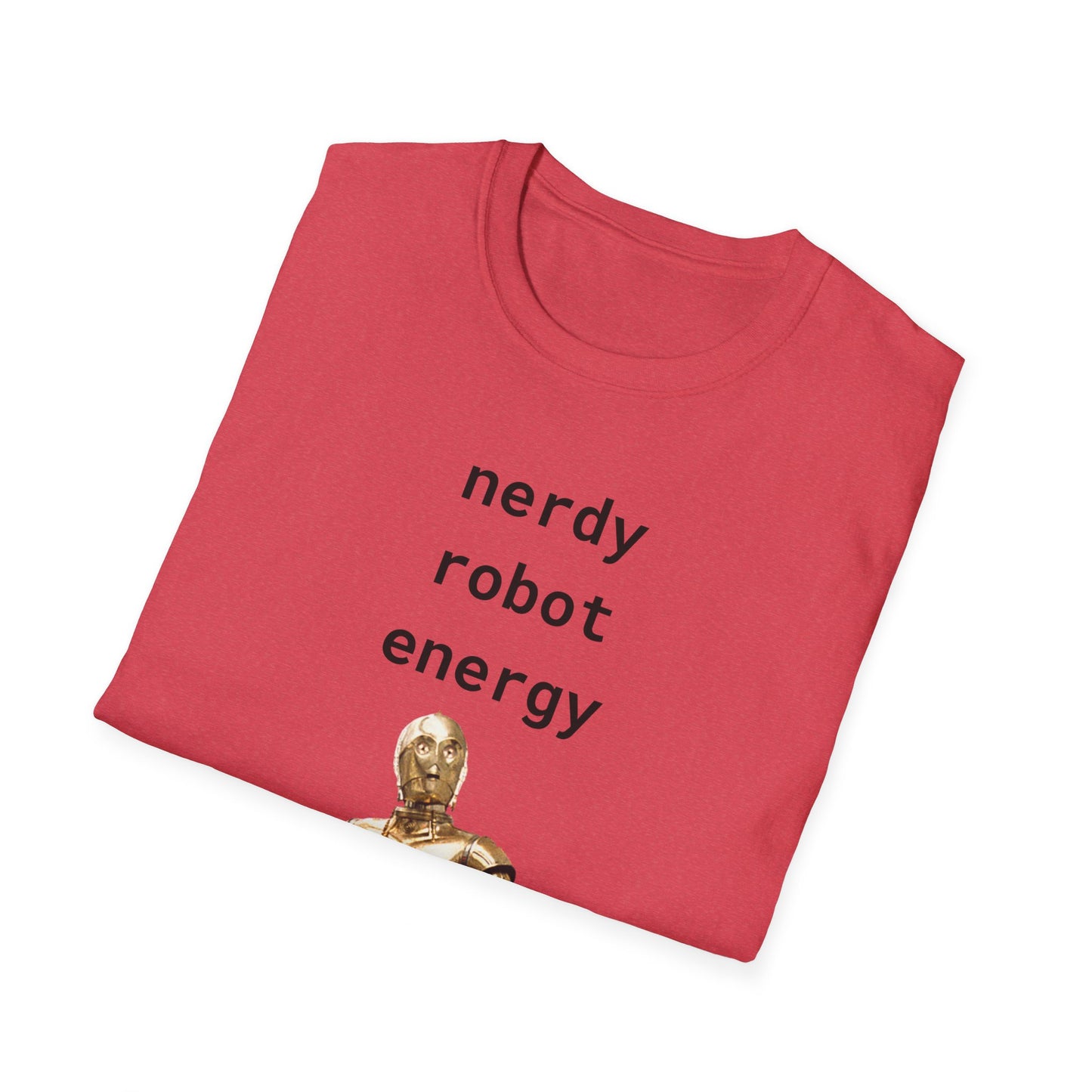 Nerdy Robot Energy - Unisex Softstyle T-Shirt