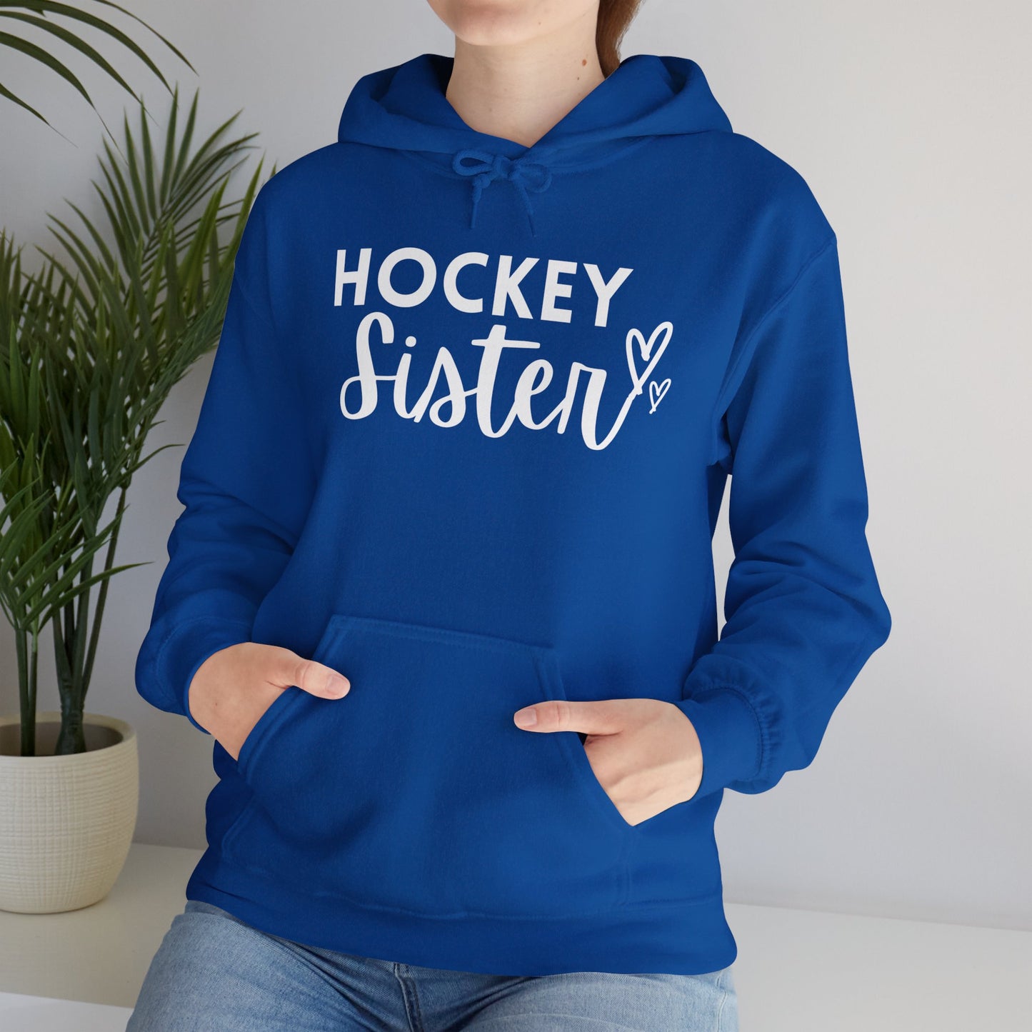 Hockey Sister Hoodie Unisex Heavy Blend™ Hooded Sweatshirt