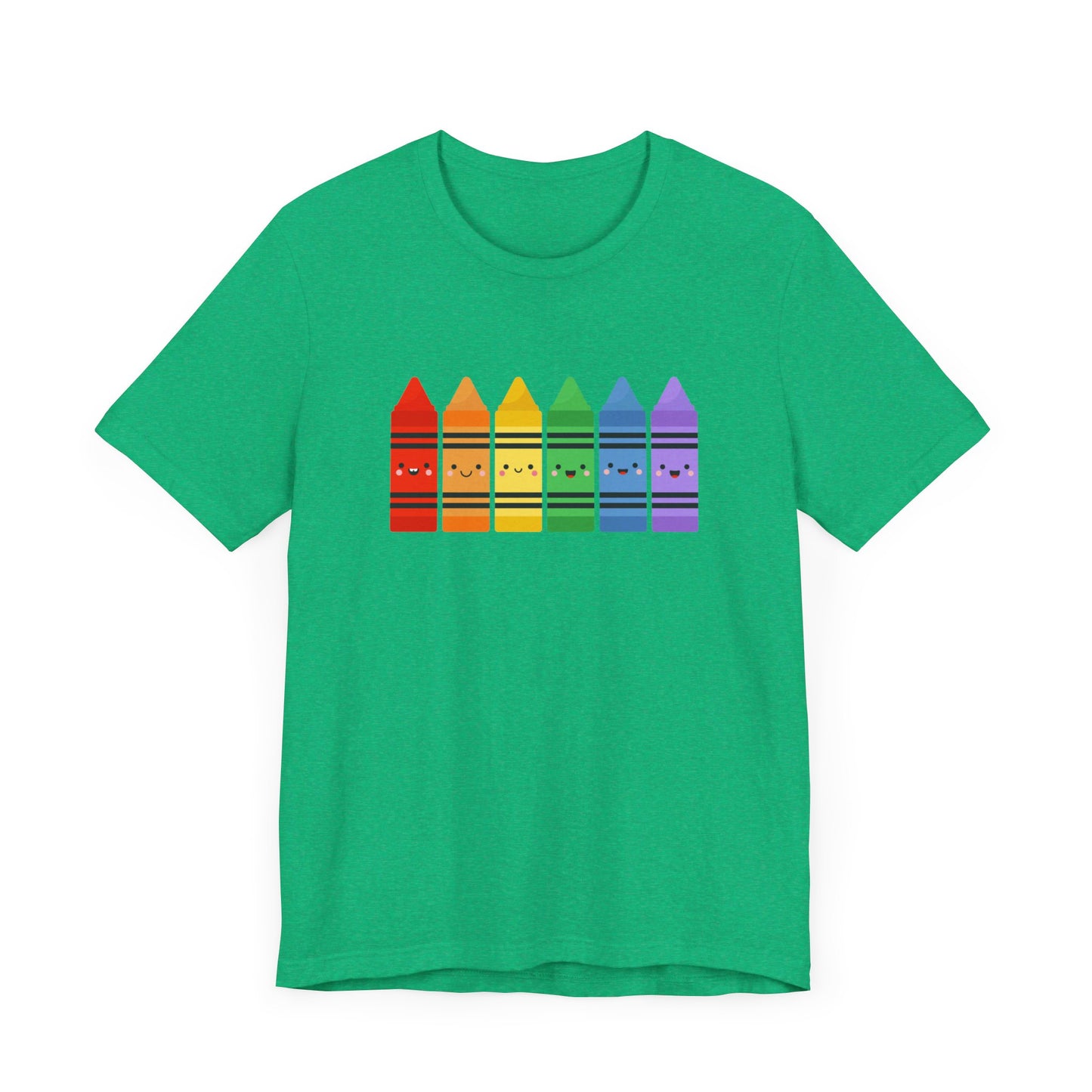 Crayon Rainbow Tshirt - Unisex Jersey Short Sleeve Tee