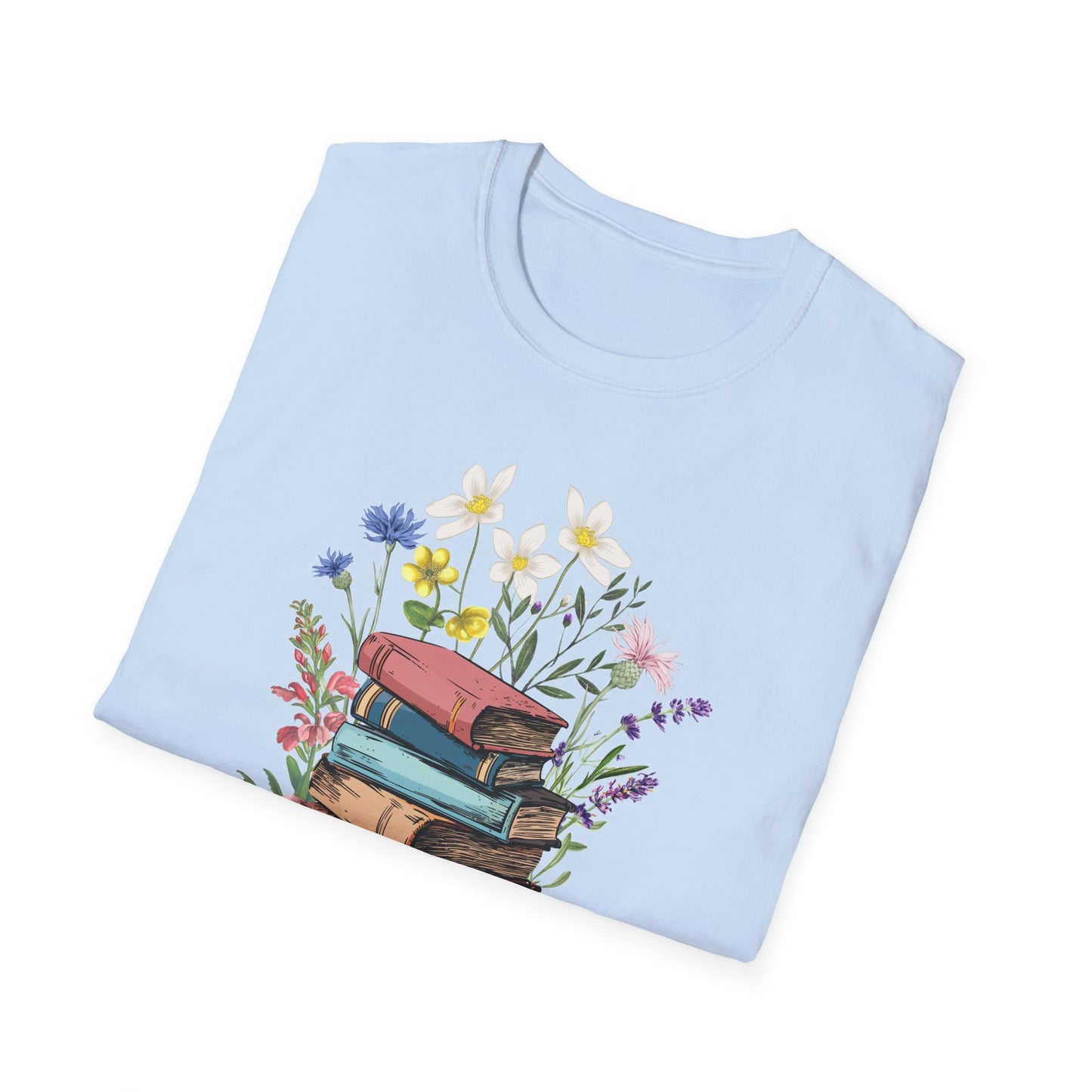 Book Bouquet - Unisex Softstyle T-Shirt