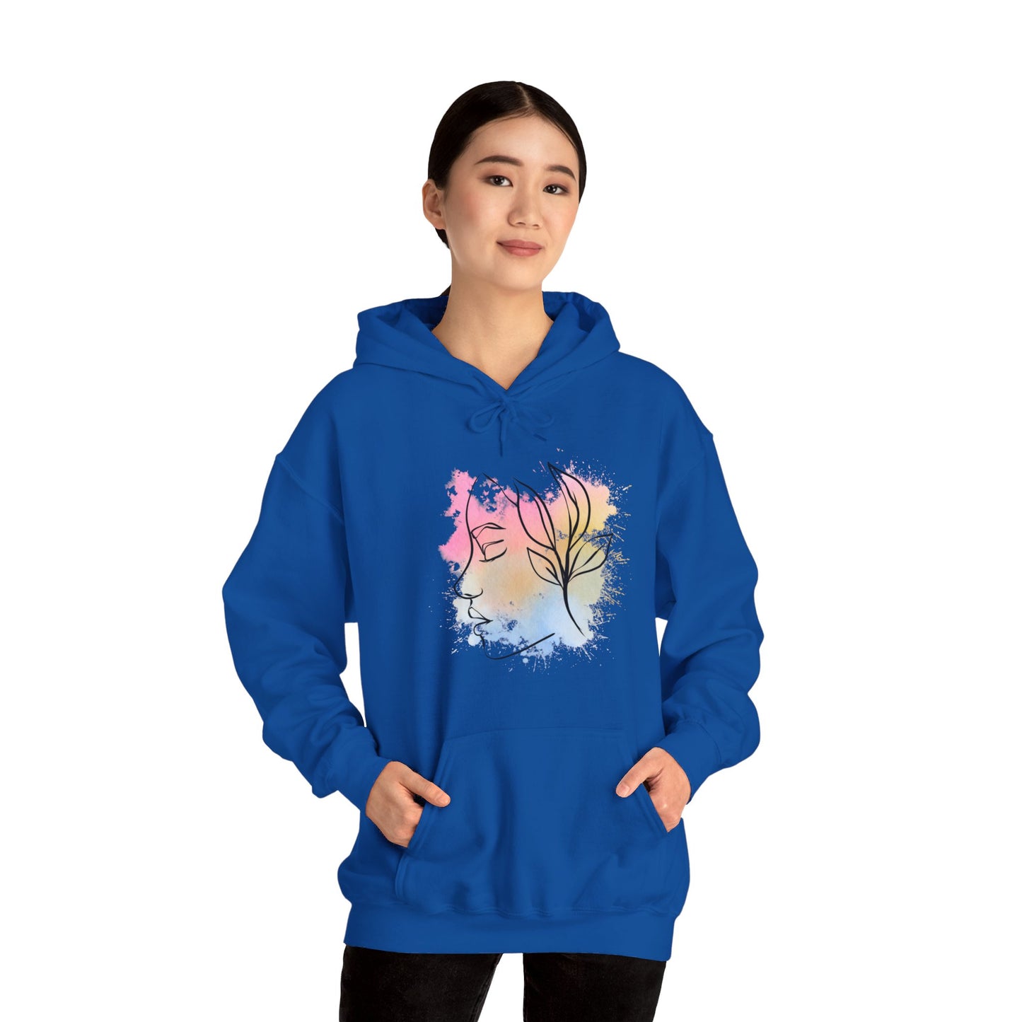 Divine Feminine Watercolor Hoodie - Unisex Heavy Blend™ Hooded Sweatshirt