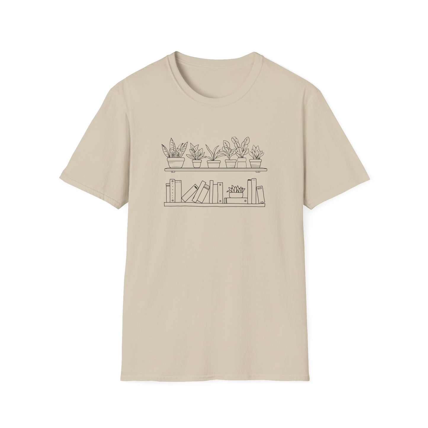 Plants and Books - Unisex Softstyle T-Shirt