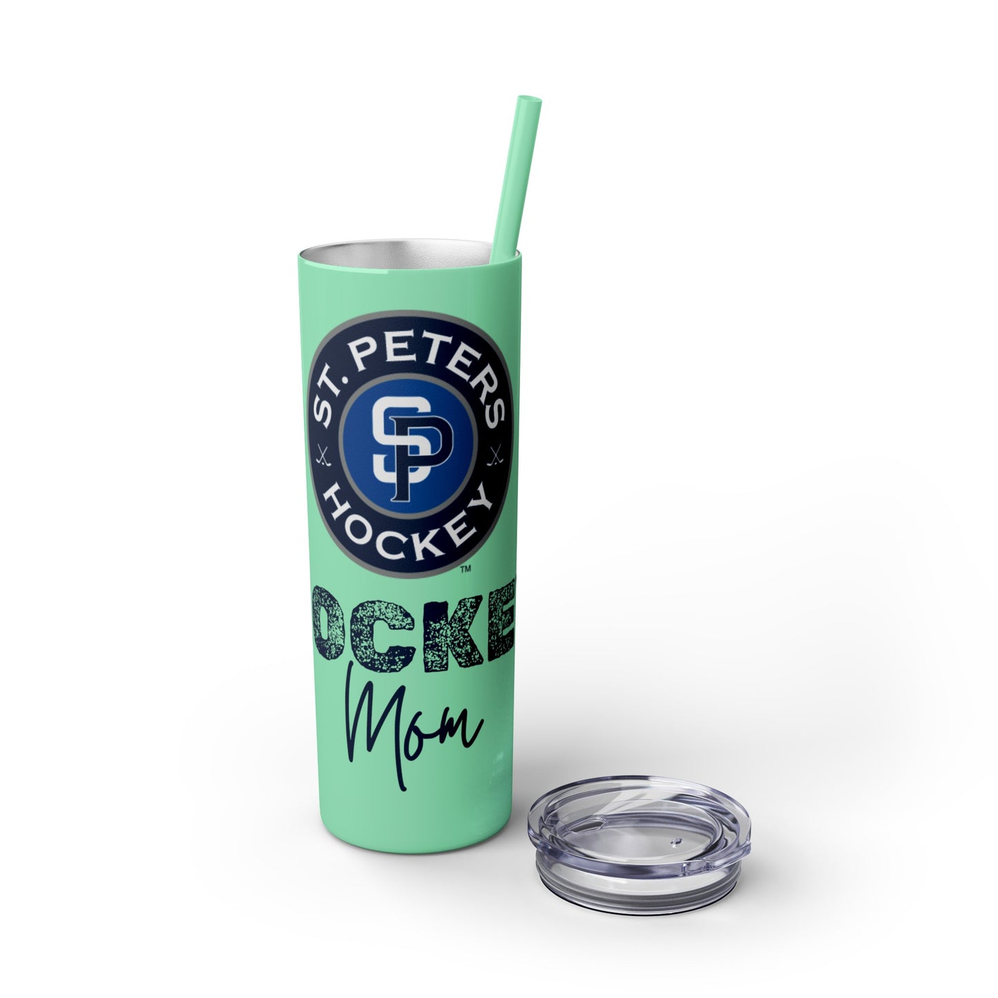 Hockey Mom STP Hockey Club - Skinny Tumbler with Straw, 20oz