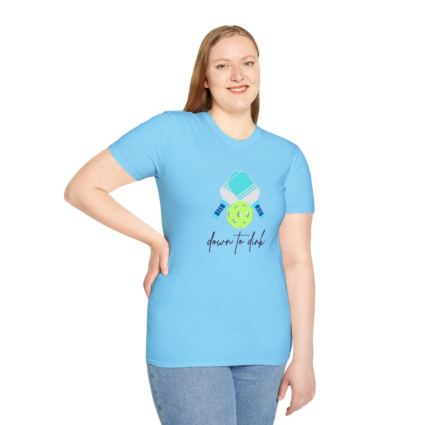 Down to Dink Pickleball - Unisex Softstyle T-Shirt