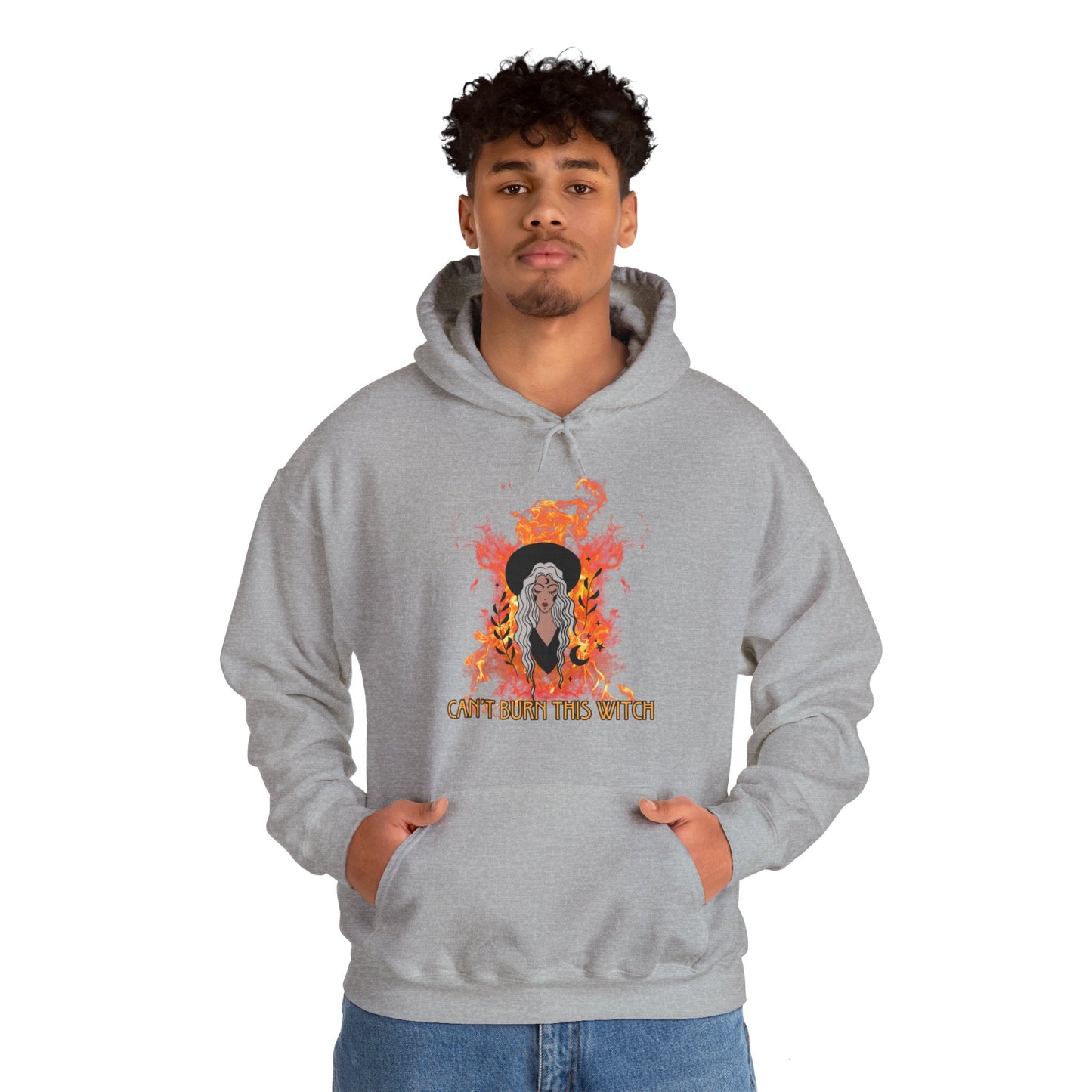 Can't Burn this Witch Hoodie - Unisex Heavy Blend™ Hooded Sweatshirt