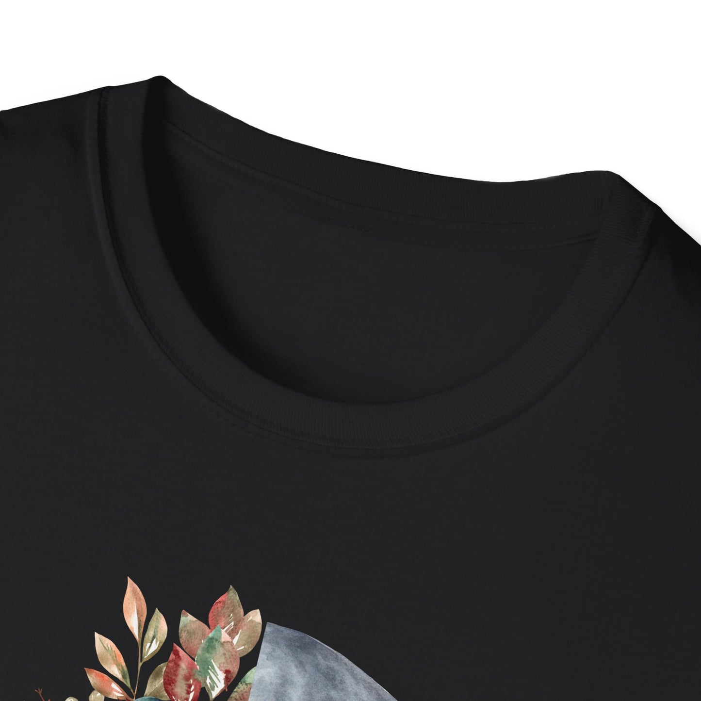 Floral Skull - Unisex Softstyle T-Shirt