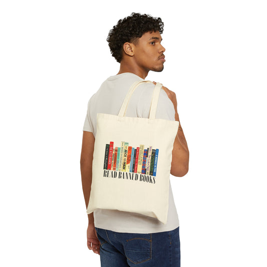 Read Banned Books - Cotton Canvas Tote Bag