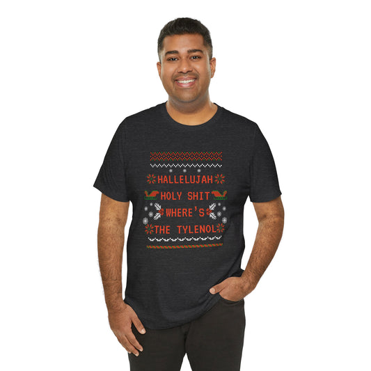 Christmas Vacay Where's the Tylenol - Unisex Jersey Short Sleeve Tee