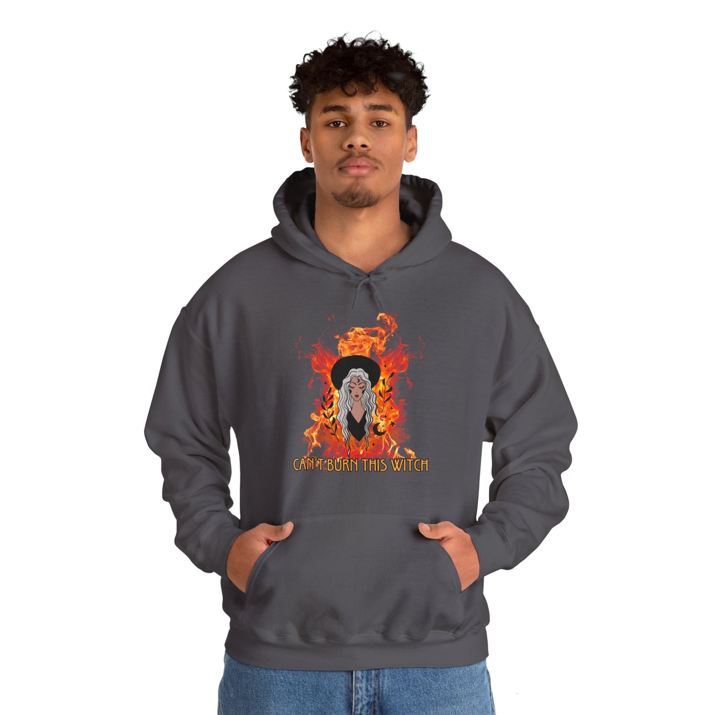 Can't Burn this Witch Hoodie - Unisex Heavy Blend™ Hooded Sweatshirt