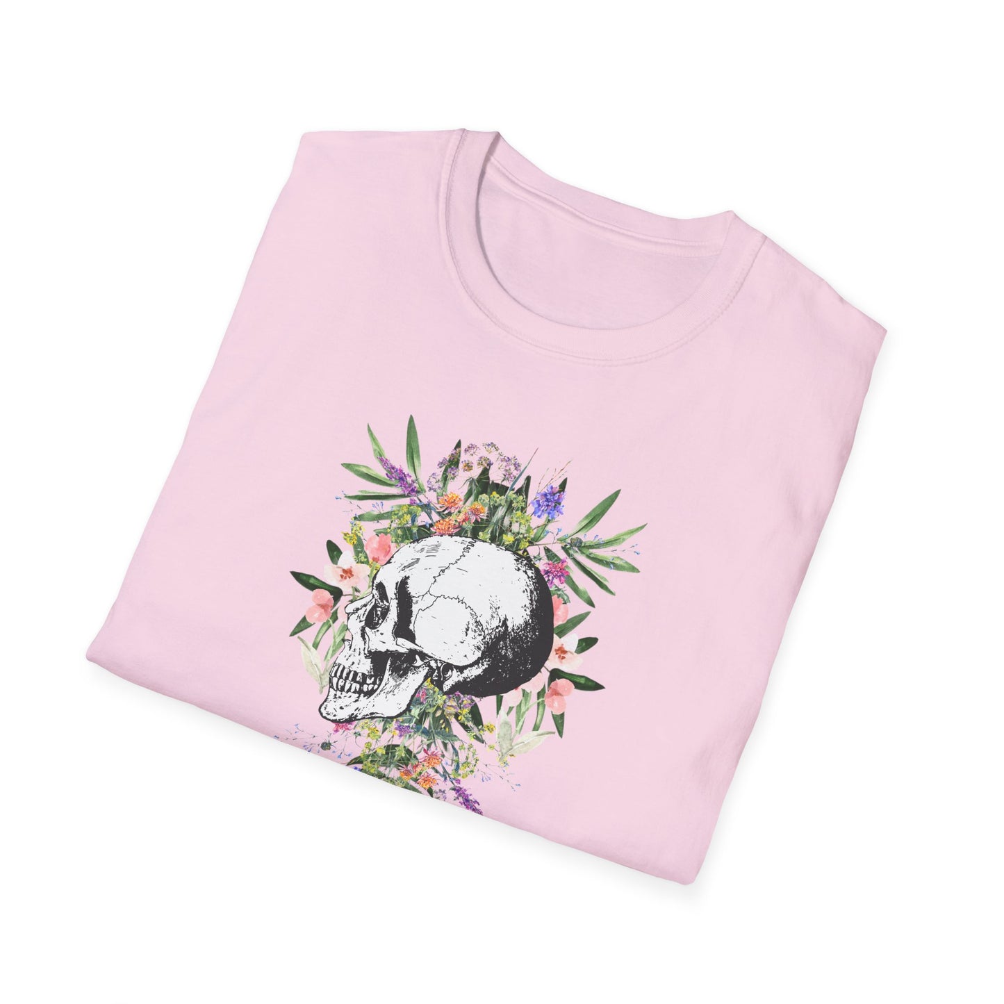 Botanical Skull - Unisex Softstyle T-Shirt