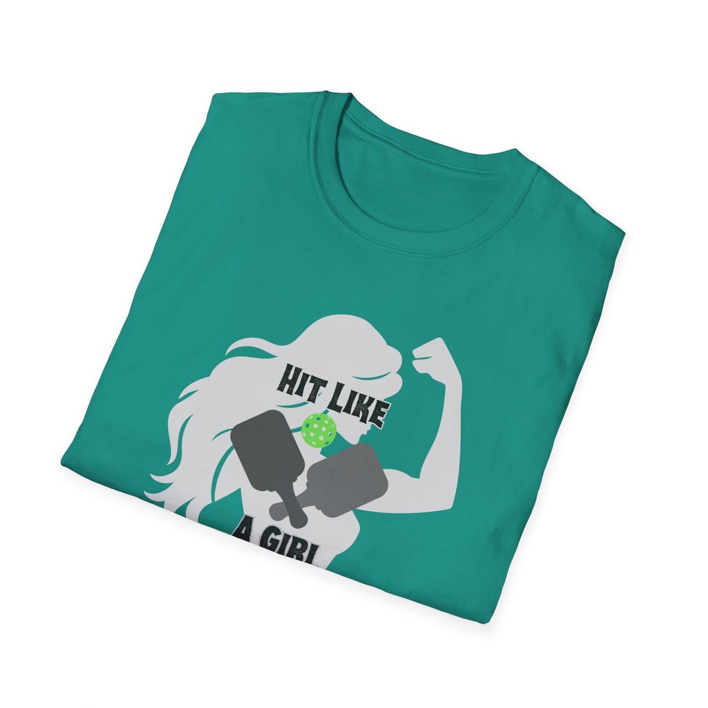 Hit Like a Girl Pickleball - Unisex Softstyle T-Shirt