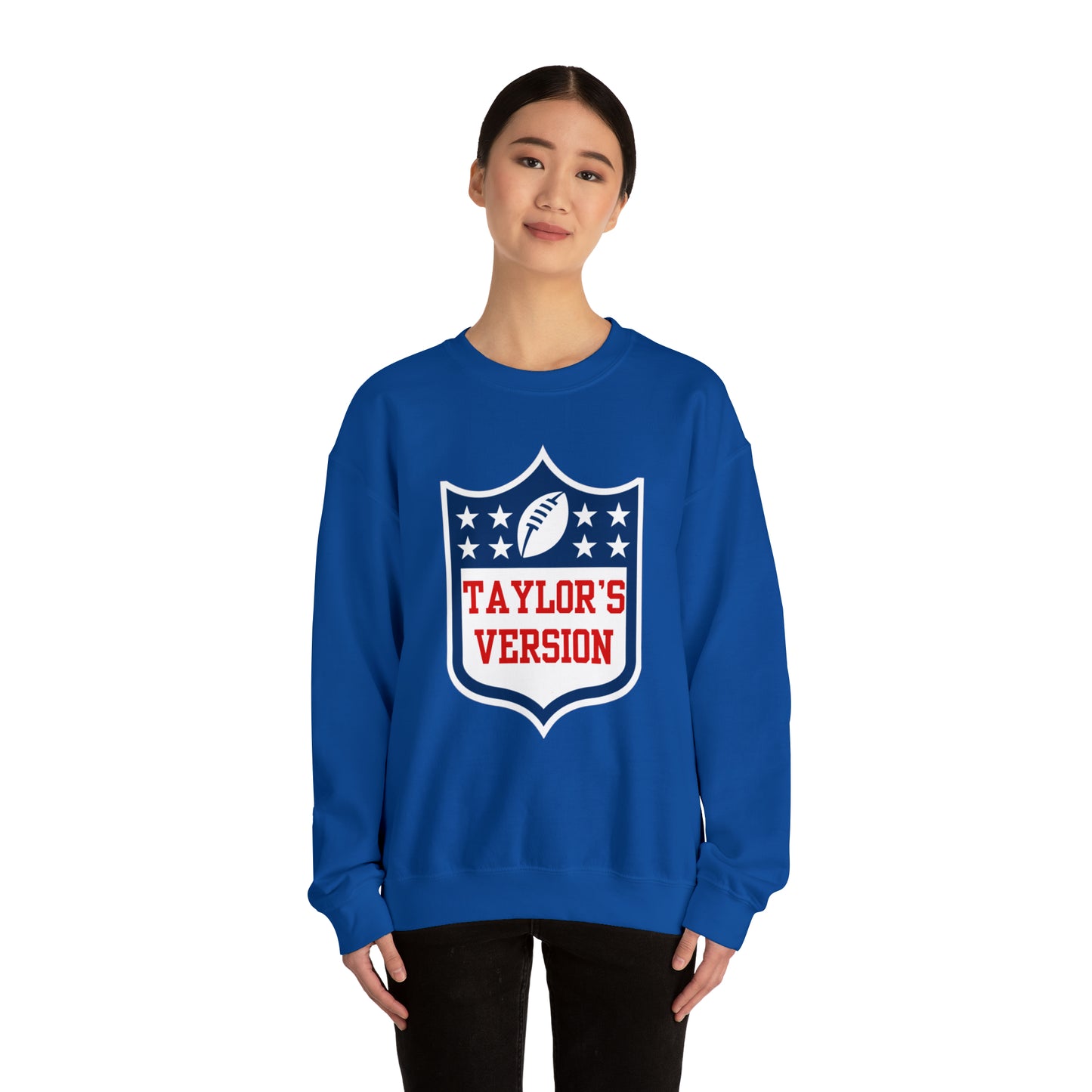 Taylor's Version Football Shirt - Unisex Heavy Blend™ Crewneck Sweatshirt