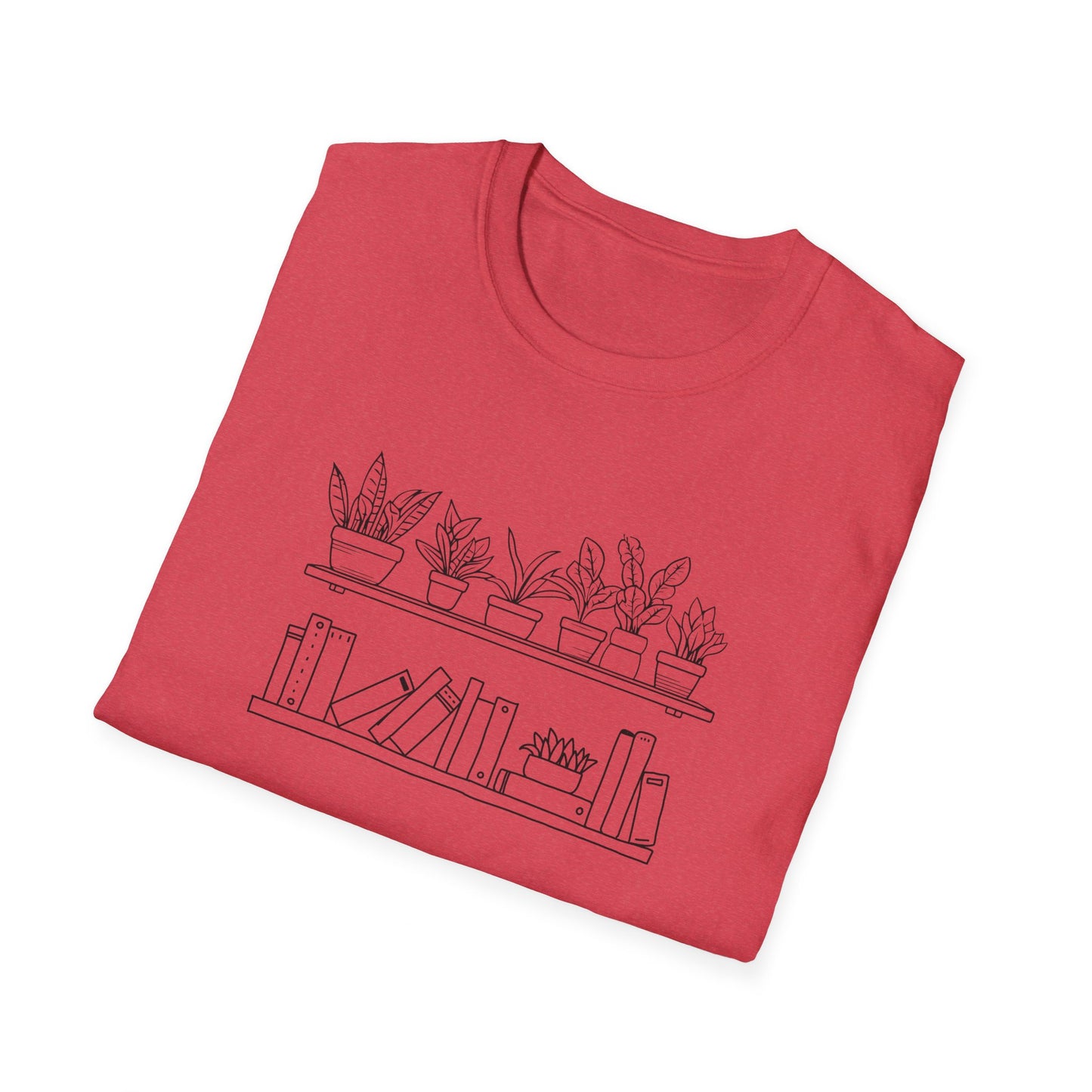 Plants and Books - Unisex Softstyle T-Shirt