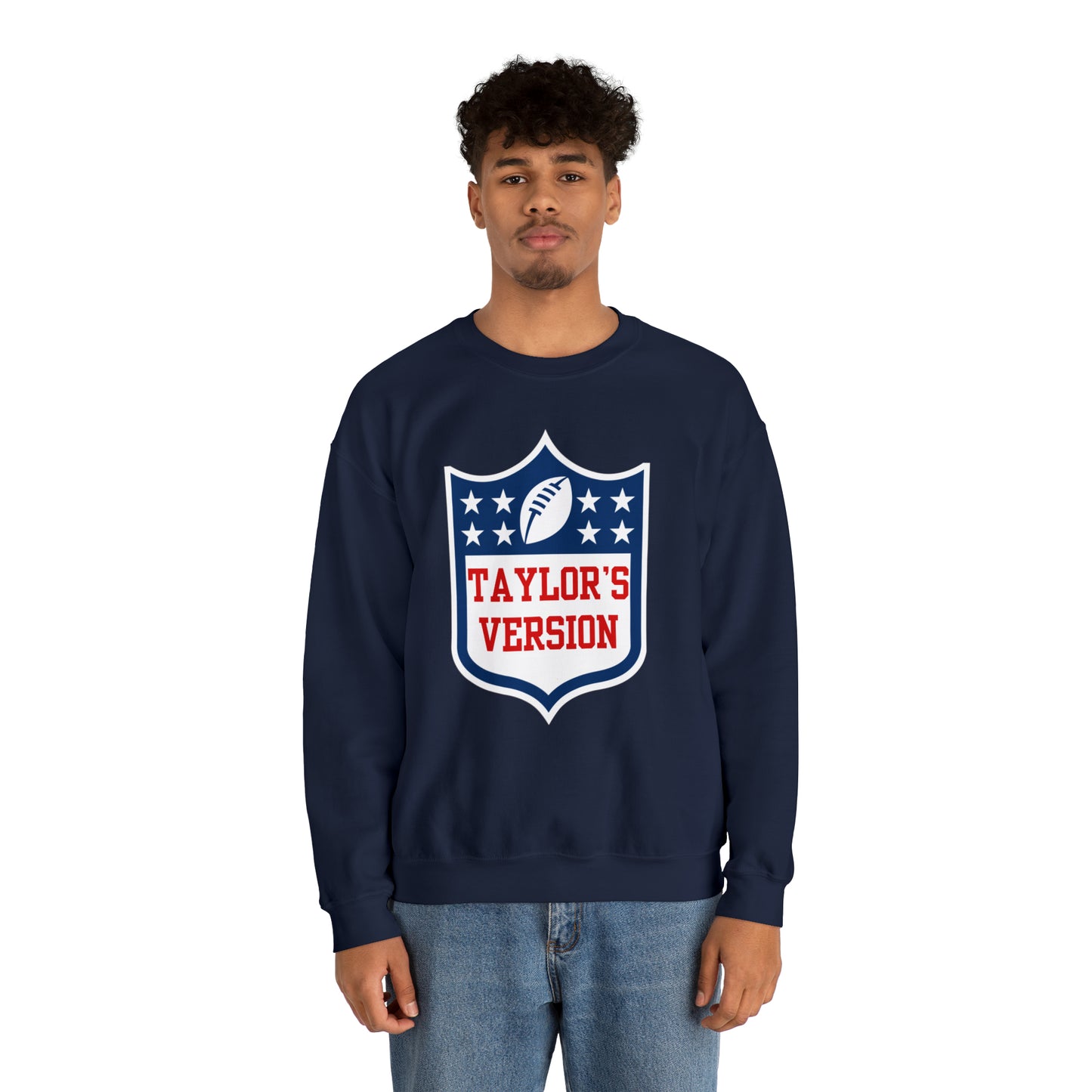 Taylor's Version Football Shirt - Unisex Heavy Blend™ Crewneck Sweatshirt