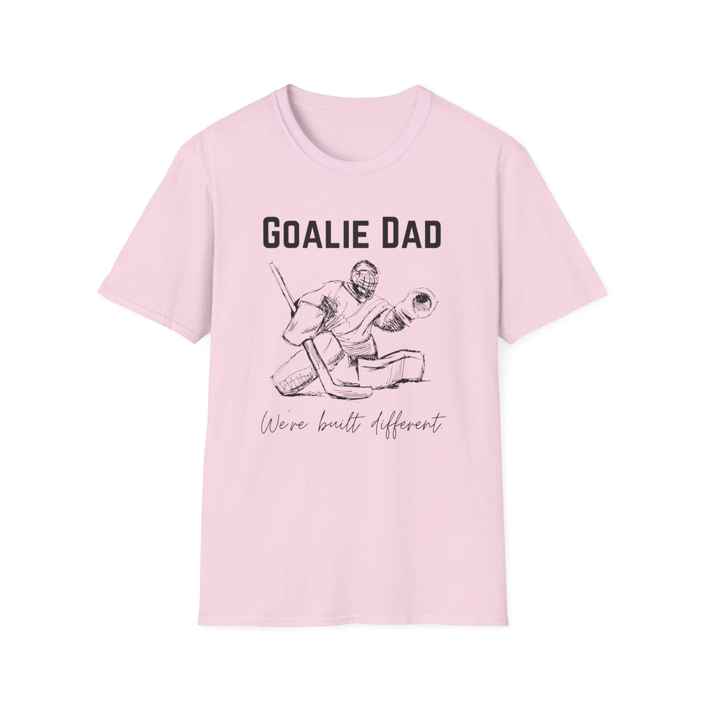 Goalie Dad. We're Built Different. - Unisex Softstyle T-Shirt