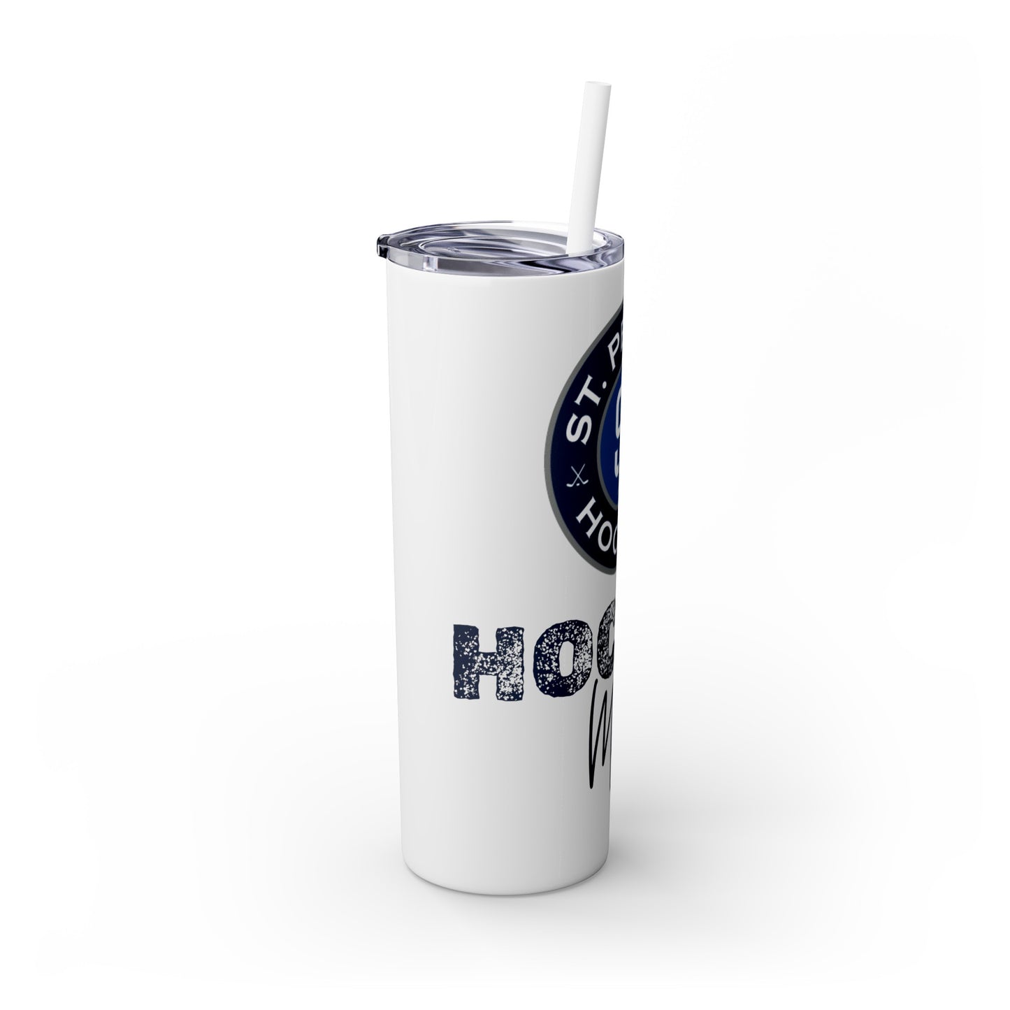 Hockey Mom STP Hockey Club - Skinny Tumbler with Straw, 20oz