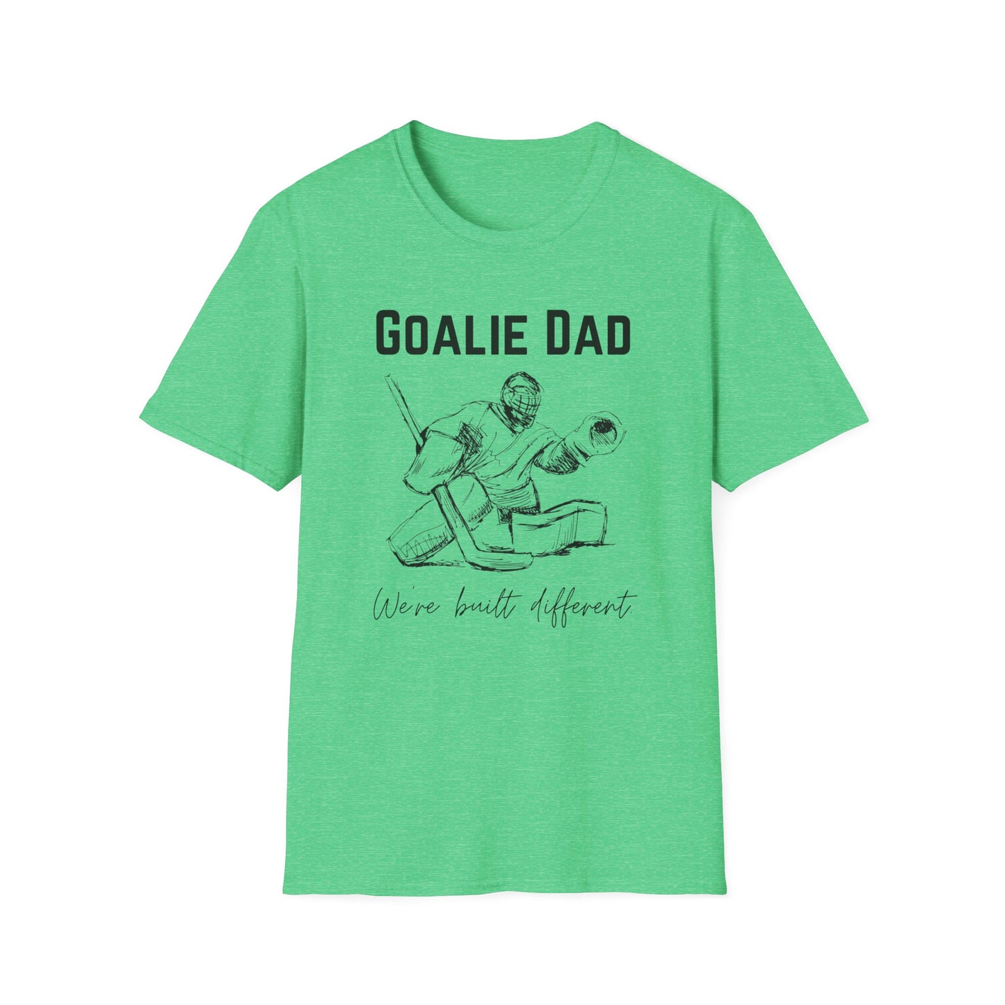 Goalie Dad. We're Built Different. - Unisex Softstyle T-Shirt