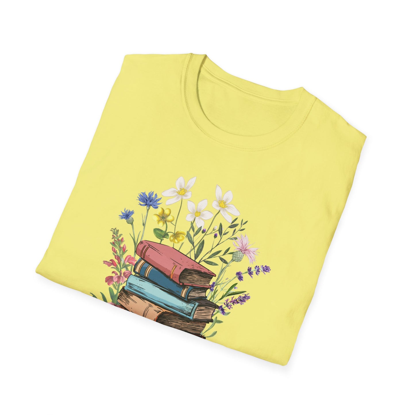 Book Bouquet - Unisex Softstyle T-Shirt