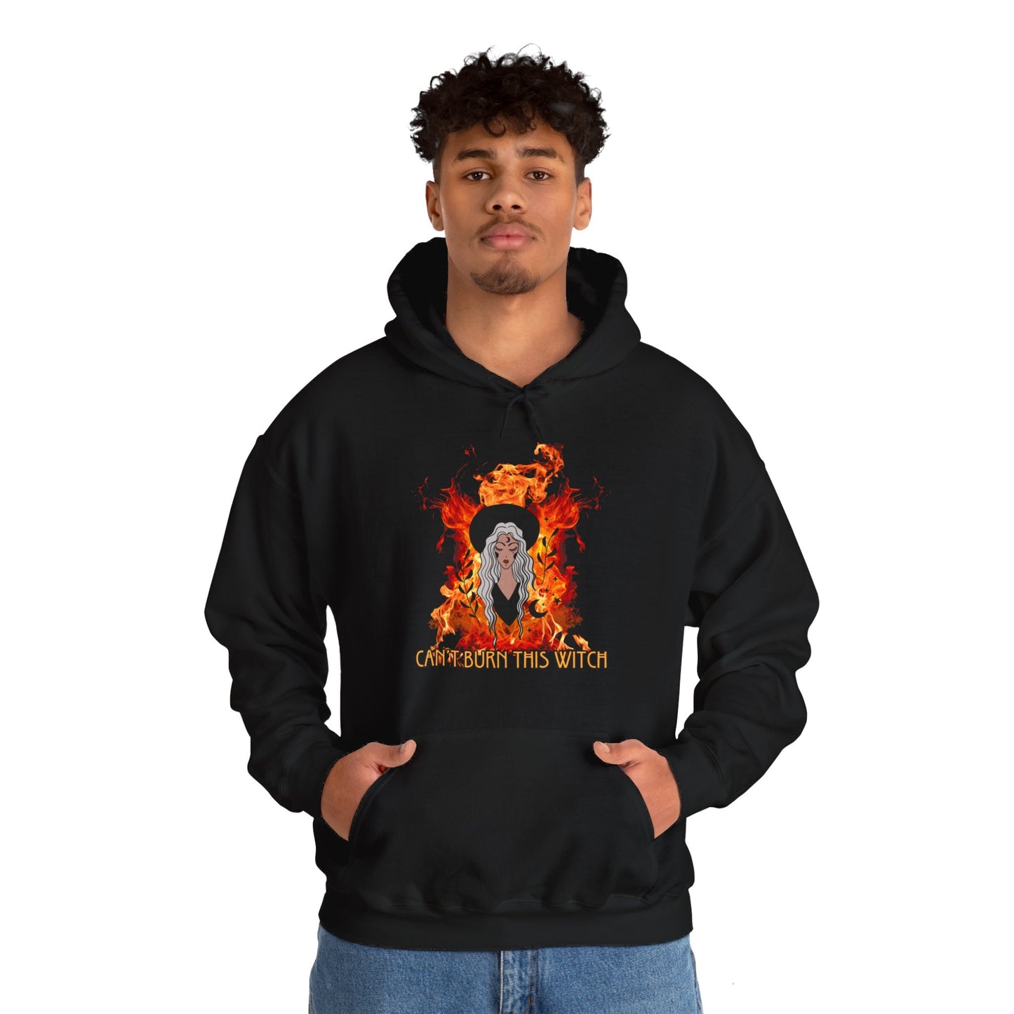 Can't Burn this Witch Hoodie - Unisex Heavy Blend™ Hooded Sweatshirt