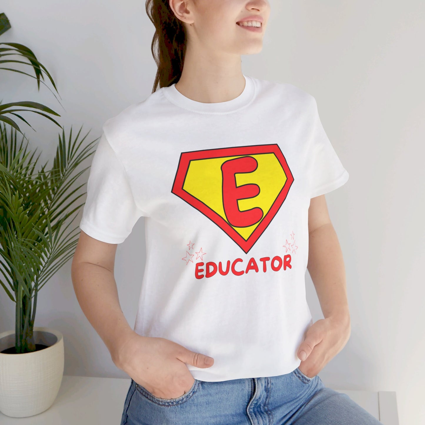 Educator Superhero - Unisex Jersey Short Sleeve Tee