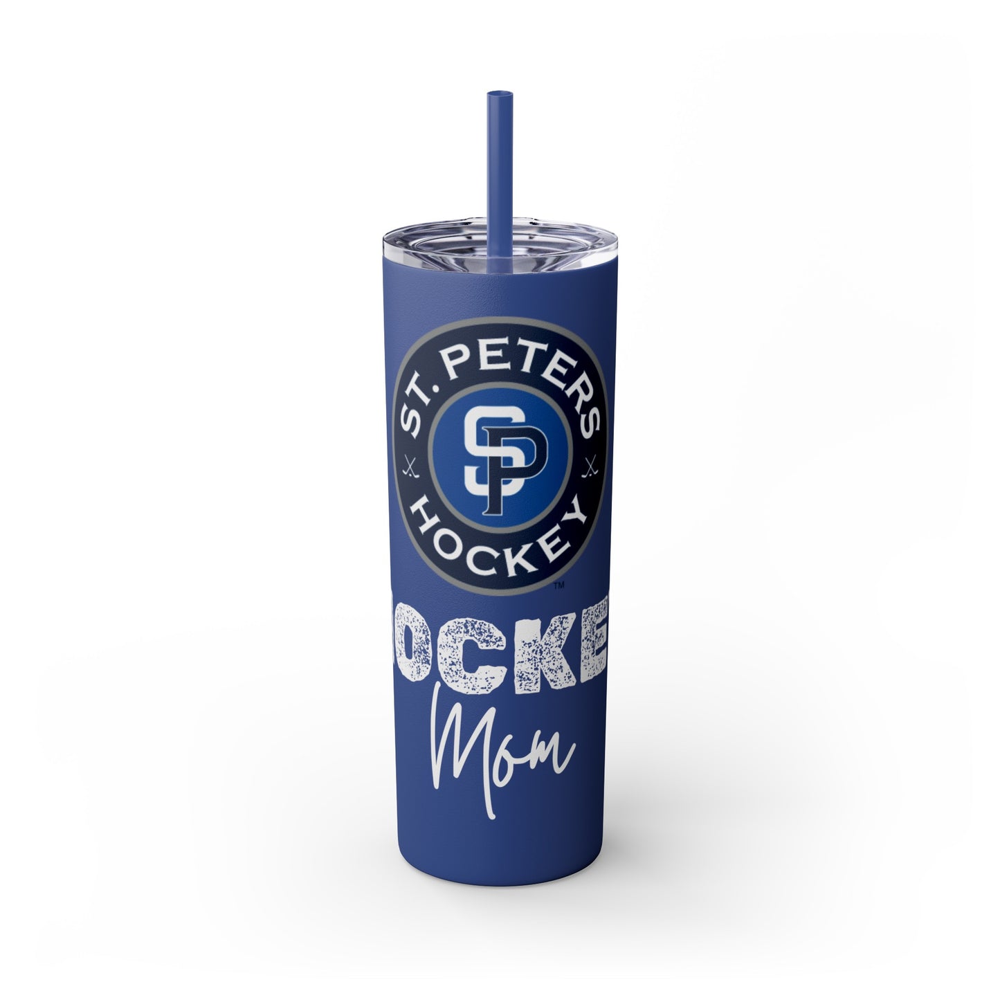 Hockey Mom STP Hockey Club - Skinny Tumbler with Straw, 20oz