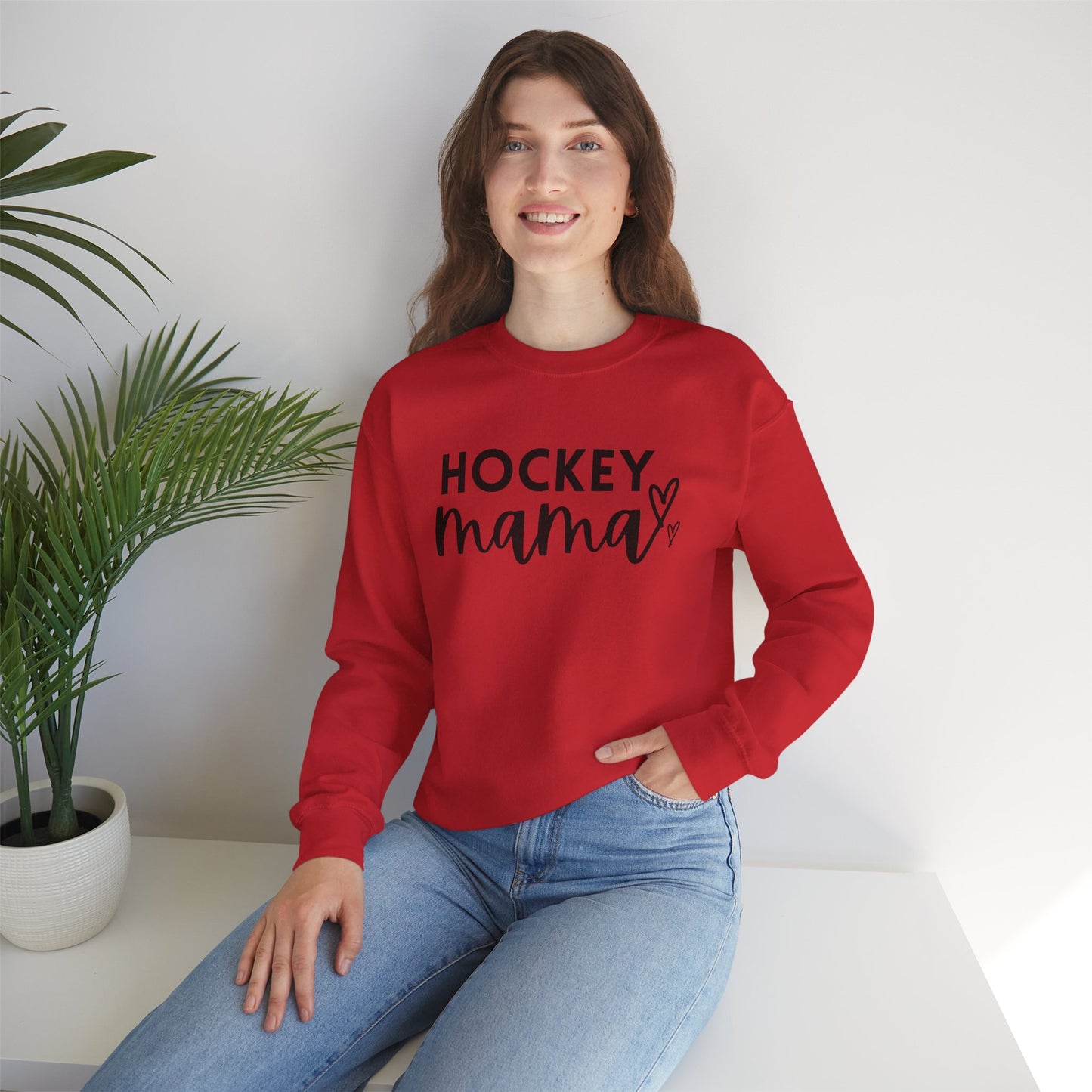 Hockey Mama Unisex Heavy Blend™ Crewneck Sweatshirt