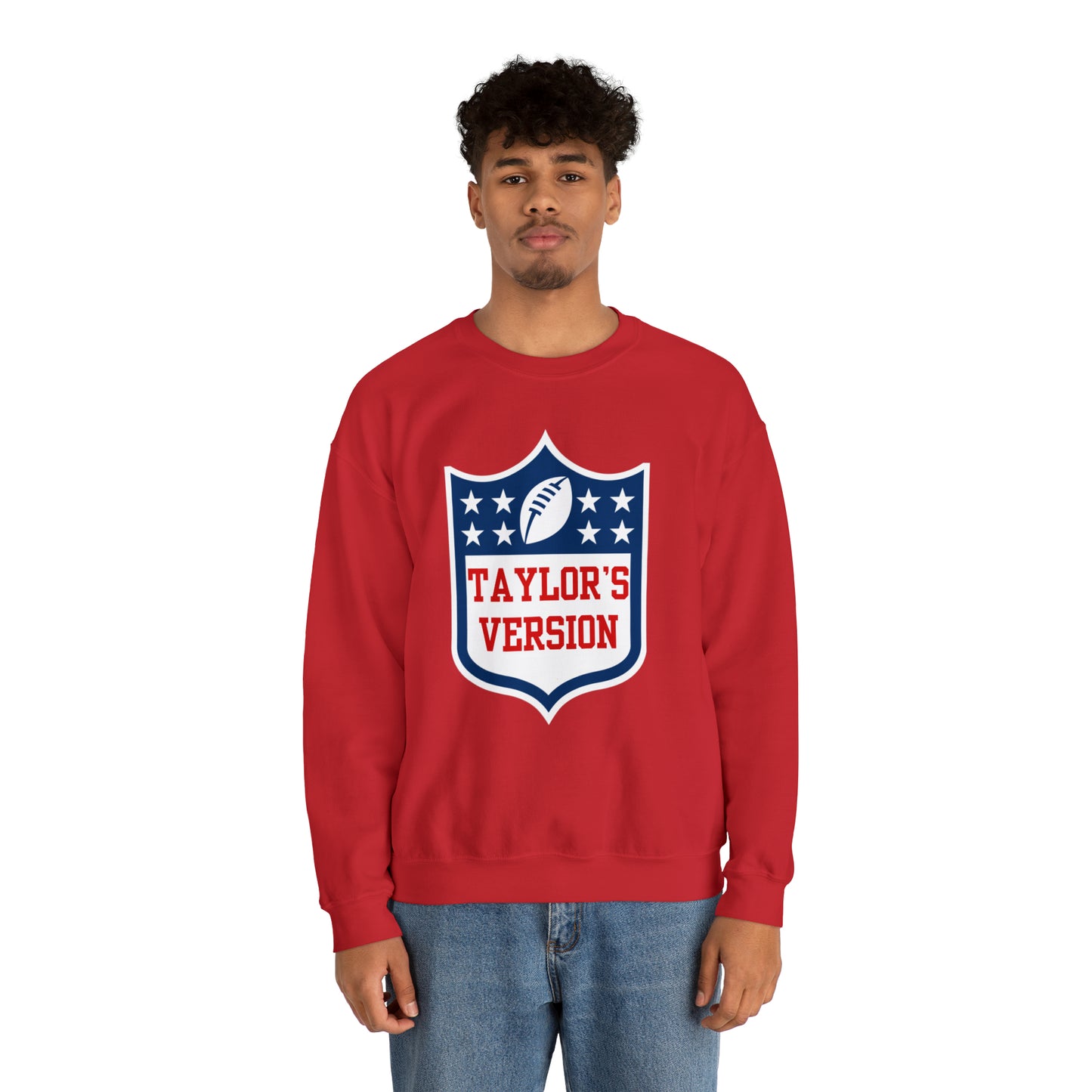 Taylor's Version Football Shirt - Unisex Heavy Blend™ Crewneck Sweatshirt