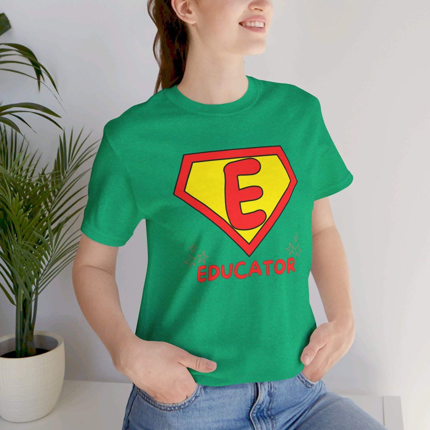 Educator Superhero - Unisex Jersey Short Sleeve Tee