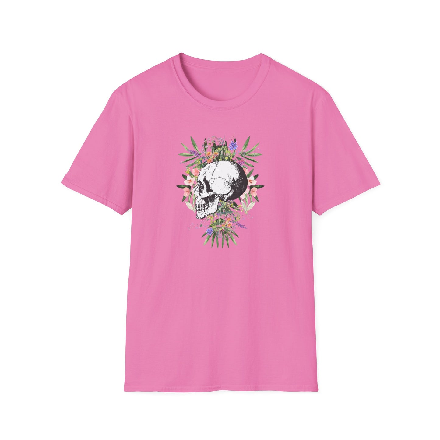 Botanical Skull - Unisex Softstyle T-Shirt