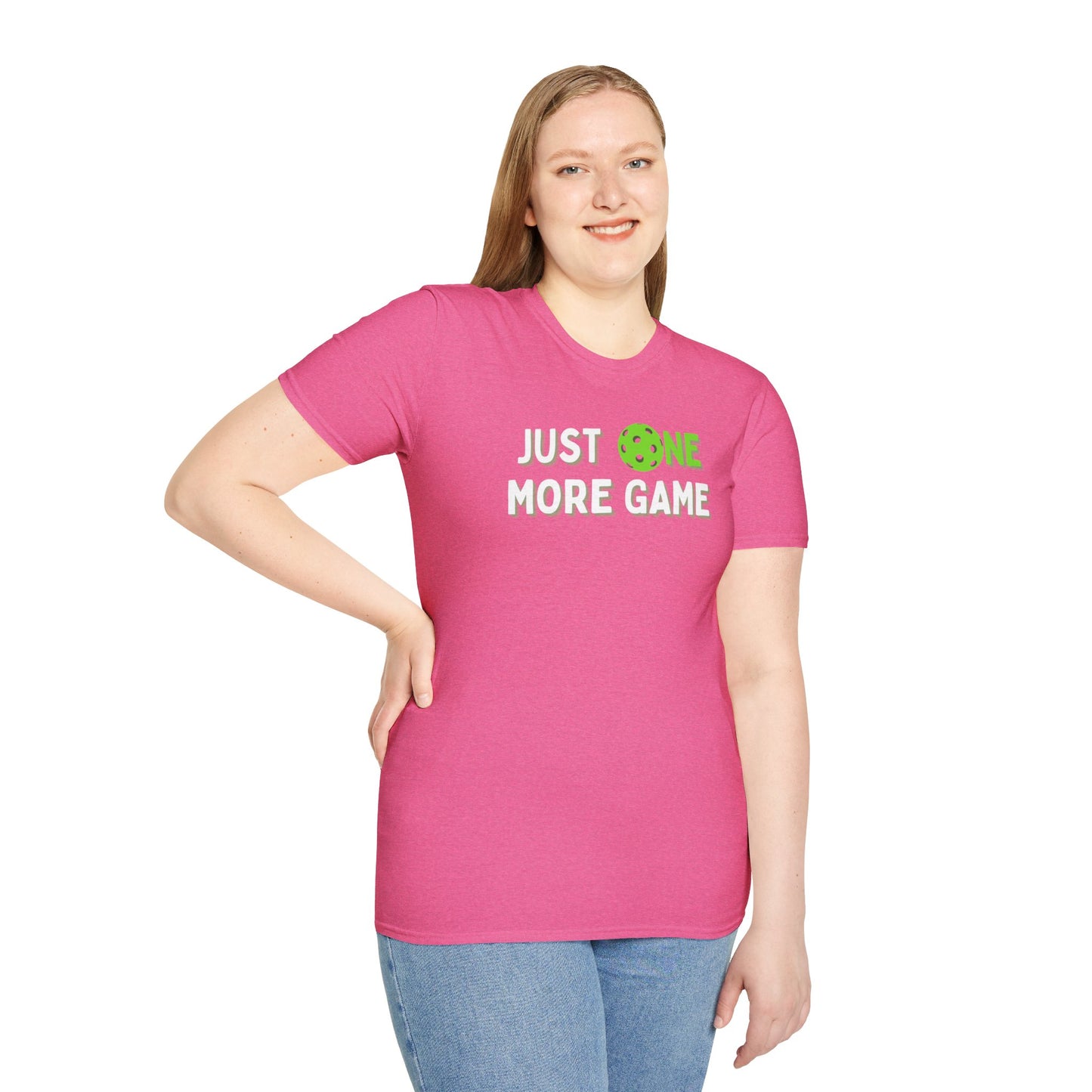 Just One More Game Pickleball - Unisex Softstyle T-Shirt