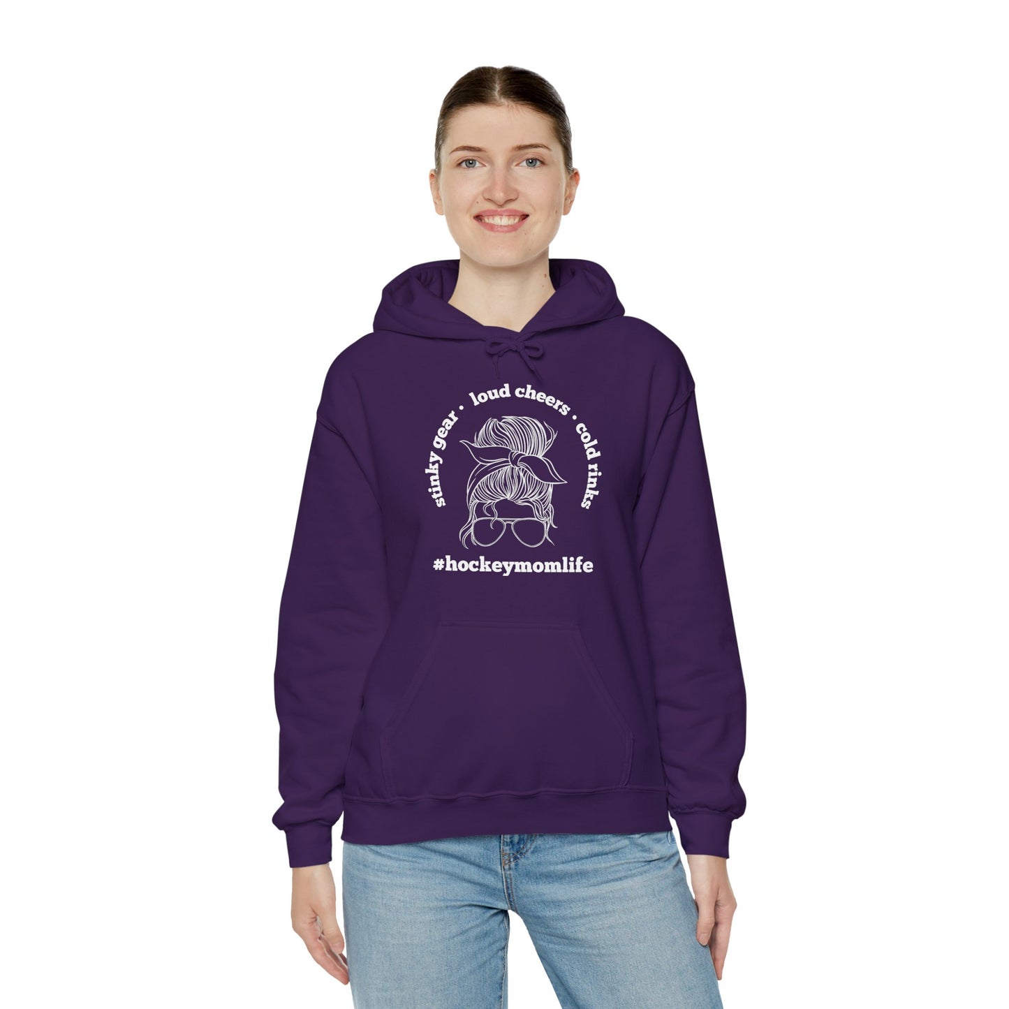 #hockeymomlife Hoodie - Unisex Heavy Blend™ Hooded Sweatshirt