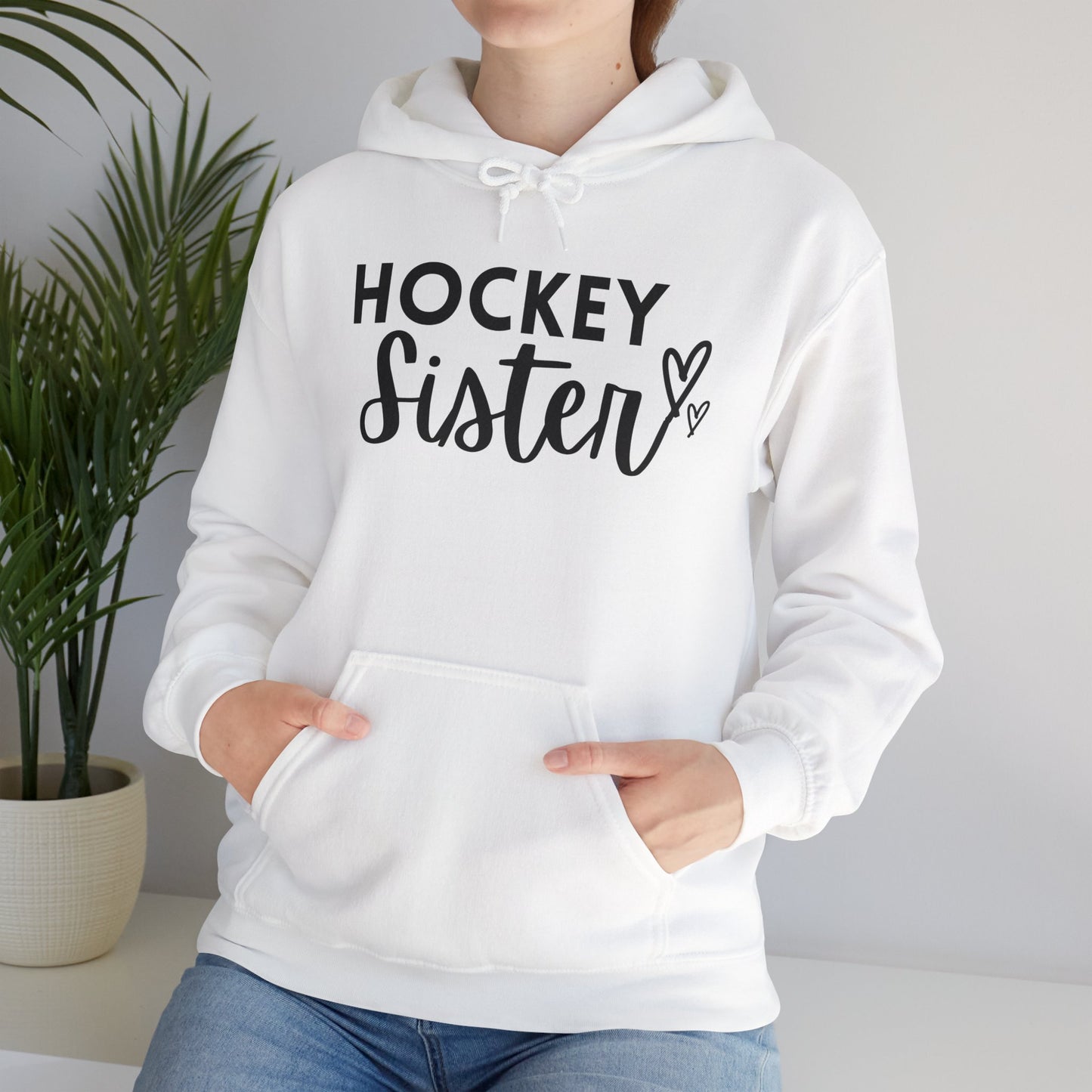 Hockey Sister Hoodie Unisex Heavy Blend™ Hooded Sweatshirt