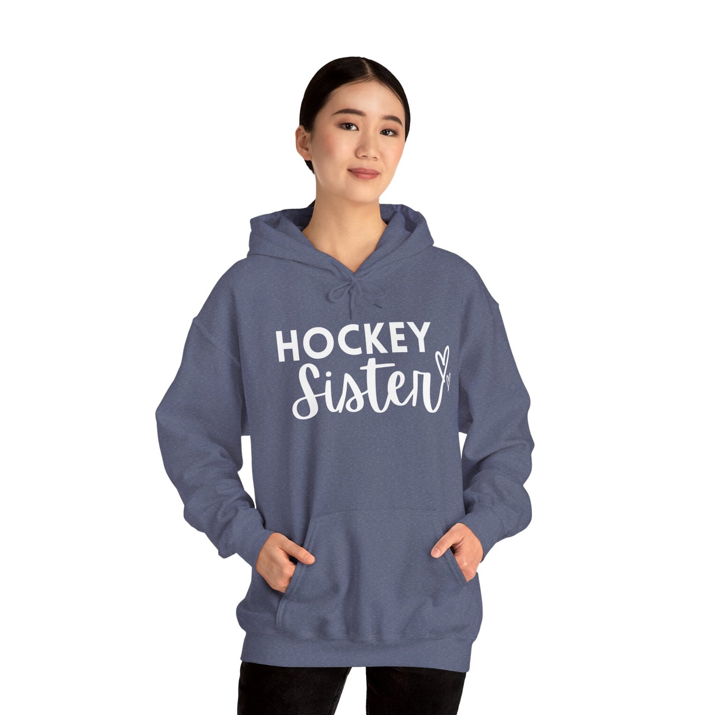 Hockey Sister Hoodie Unisex Heavy Blend™ Hooded Sweatshirt