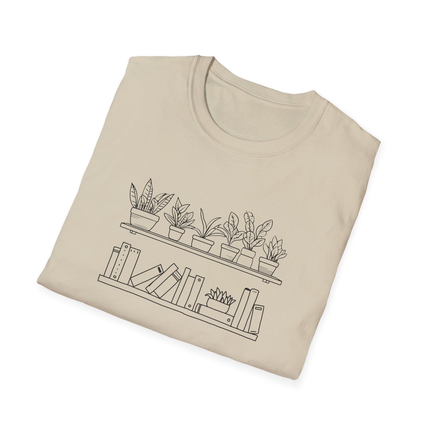 Plants and Books - Unisex Softstyle T-Shirt