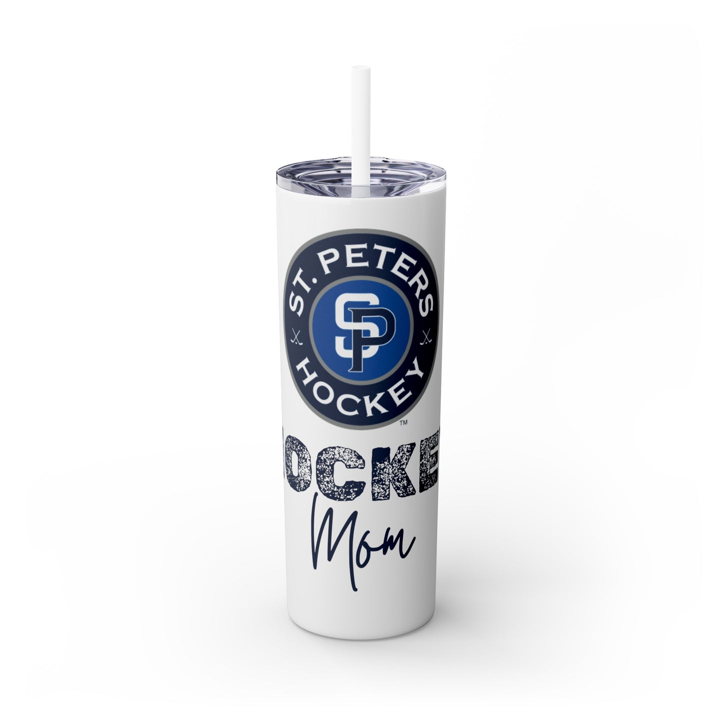 Hockey Mom STP Hockey Club - Skinny Tumbler with Straw, 20oz