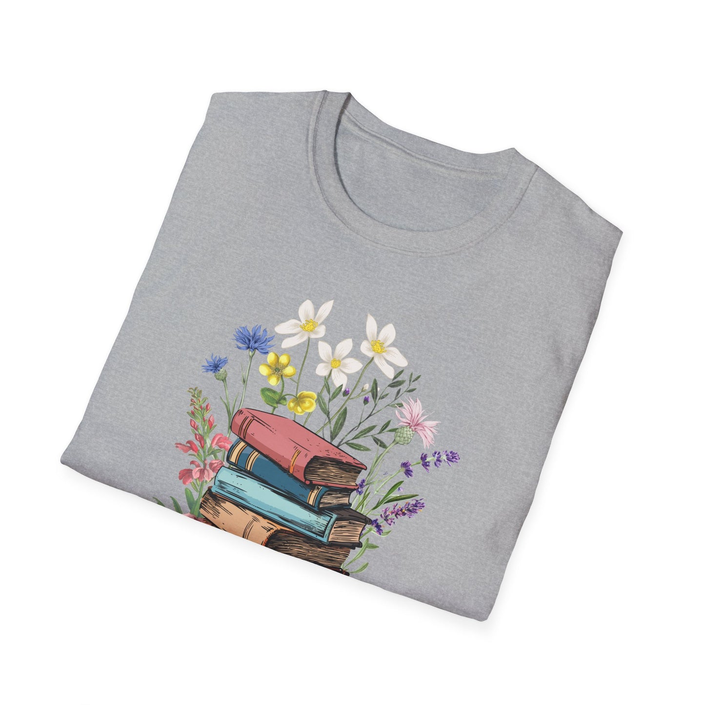 Book Bouquet - Unisex Softstyle T-Shirt