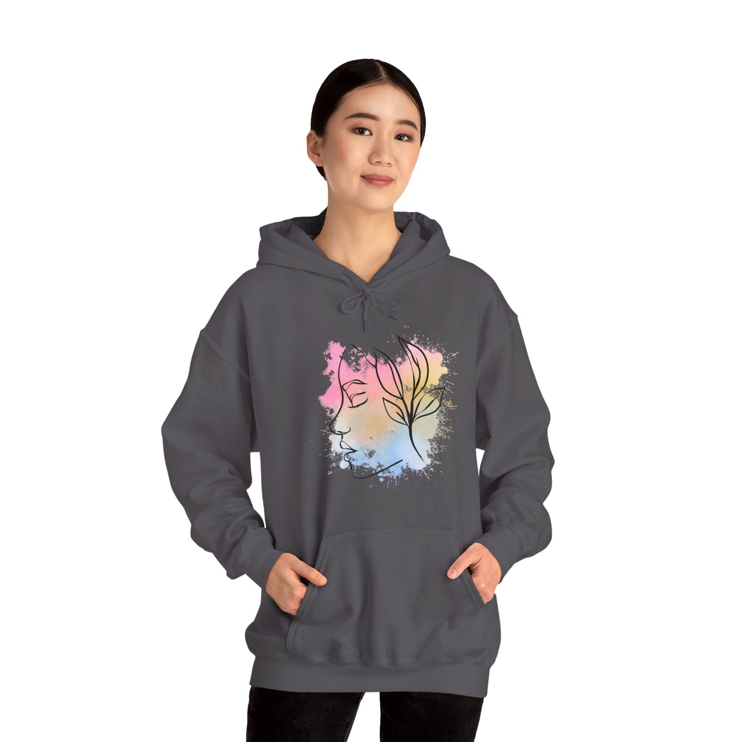 Divine Feminine Watercolor Hoodie - Unisex Heavy Blend™ Hooded Sweatshirt