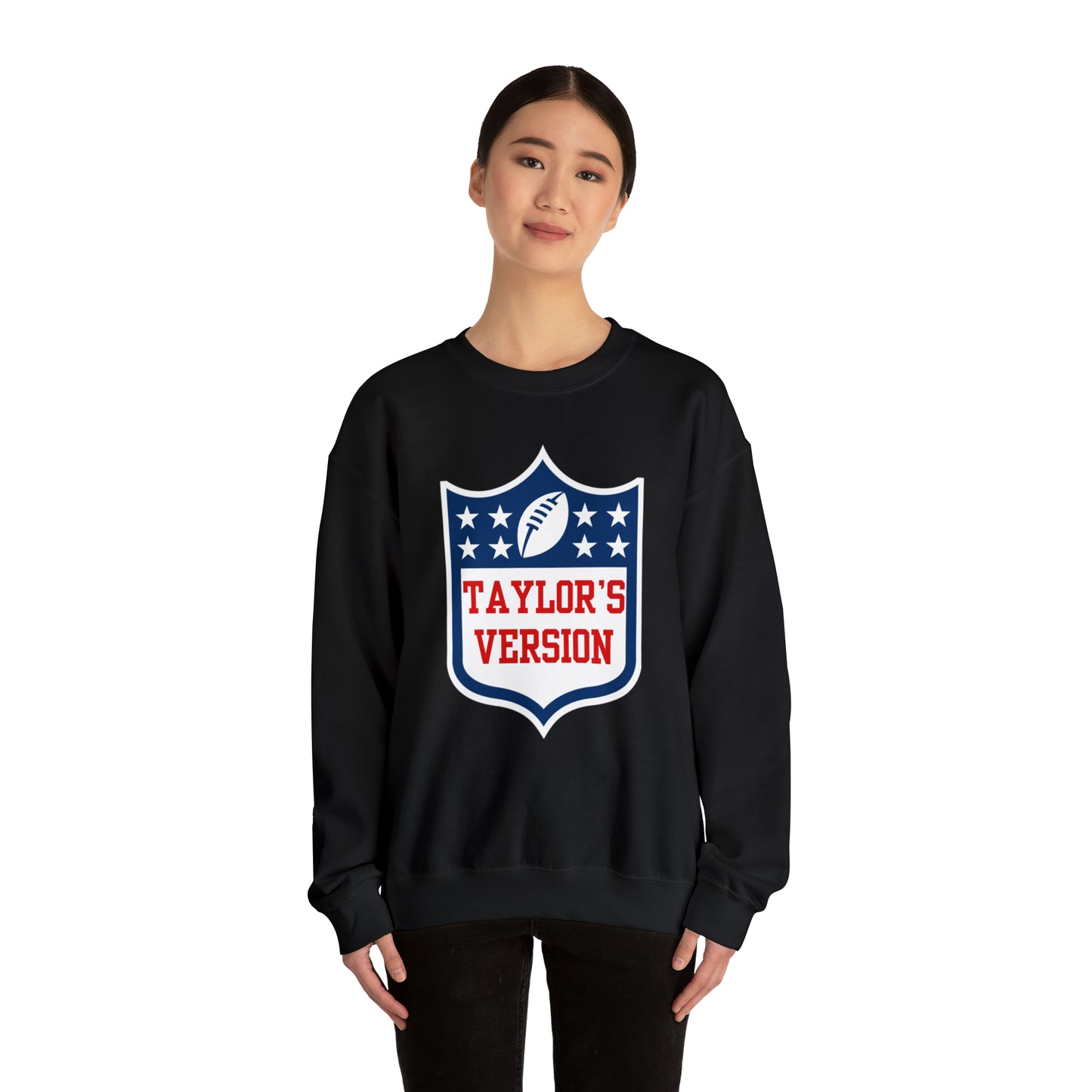 Taylor's Version Football Shirt - Unisex Heavy Blend™ Crewneck Sweatshirt