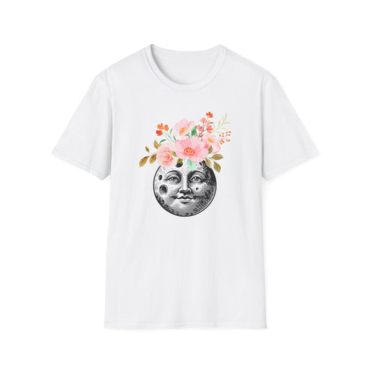 Flower Crown Moon - Unisex Softstyle T-Shirt