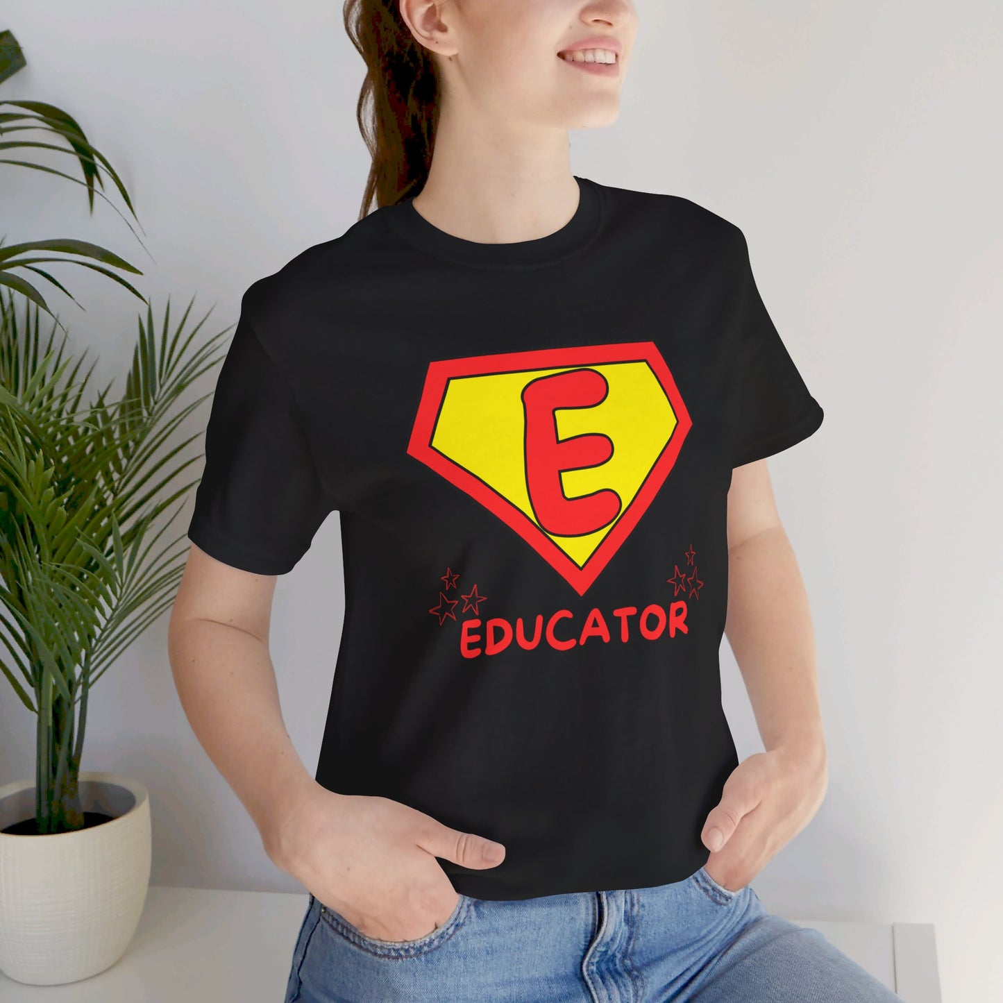 Educator Superhero - Unisex Jersey Short Sleeve Tee