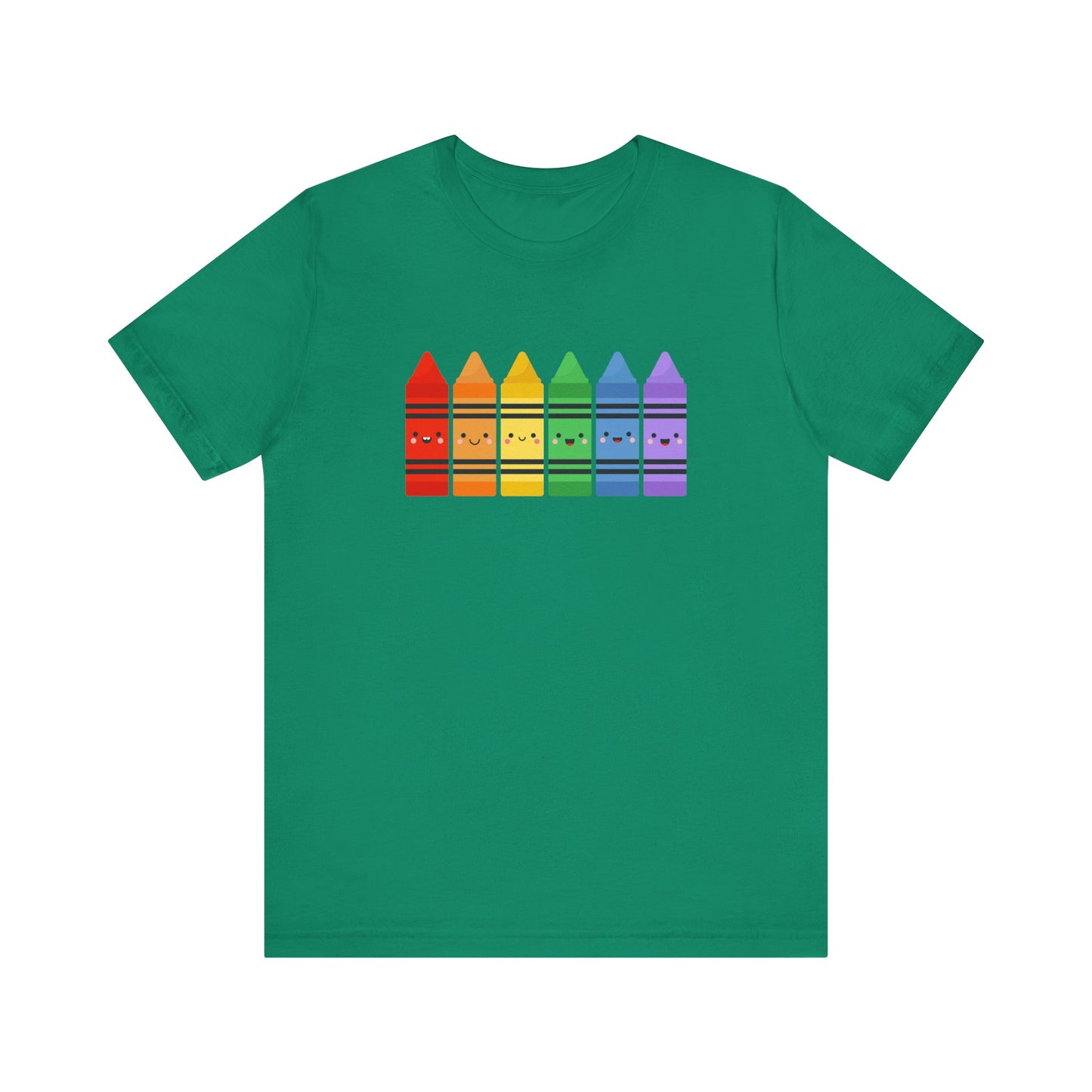 Crayon Rainbow Tshirt - Unisex Jersey Short Sleeve Tee