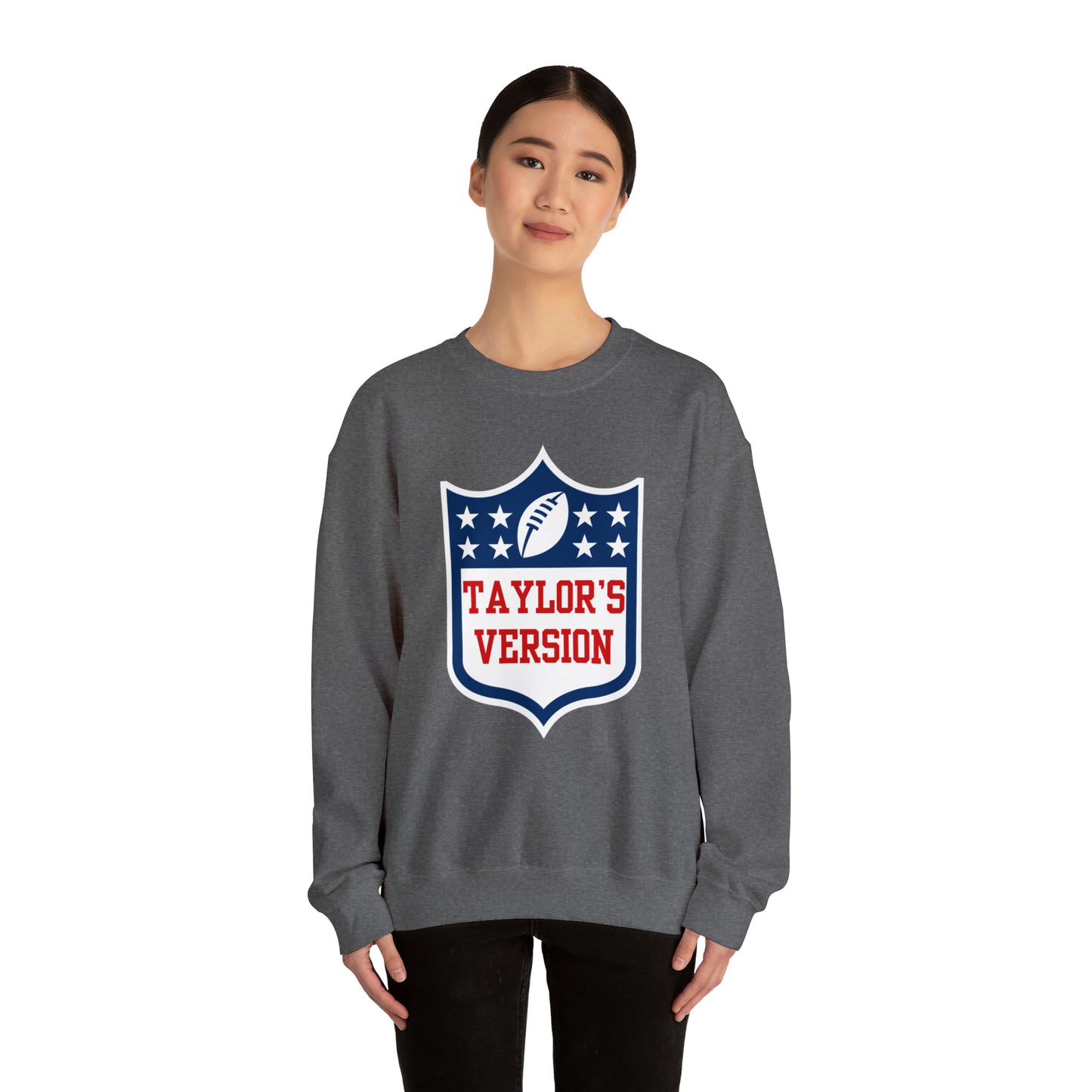 Taylor's Version Football Shirt - Unisex Heavy Blend™ Crewneck Sweatshirt