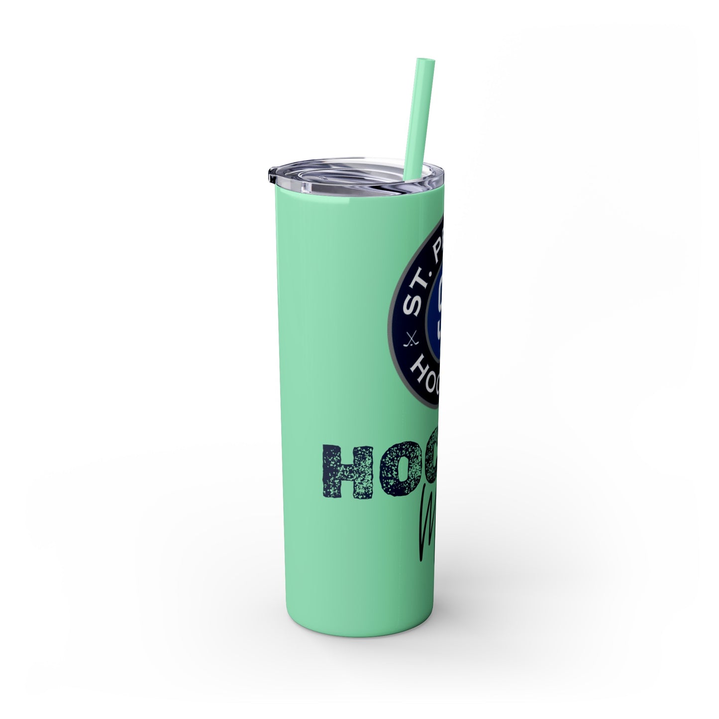 Hockey Mom STP Hockey Club - Skinny Tumbler with Straw, 20oz