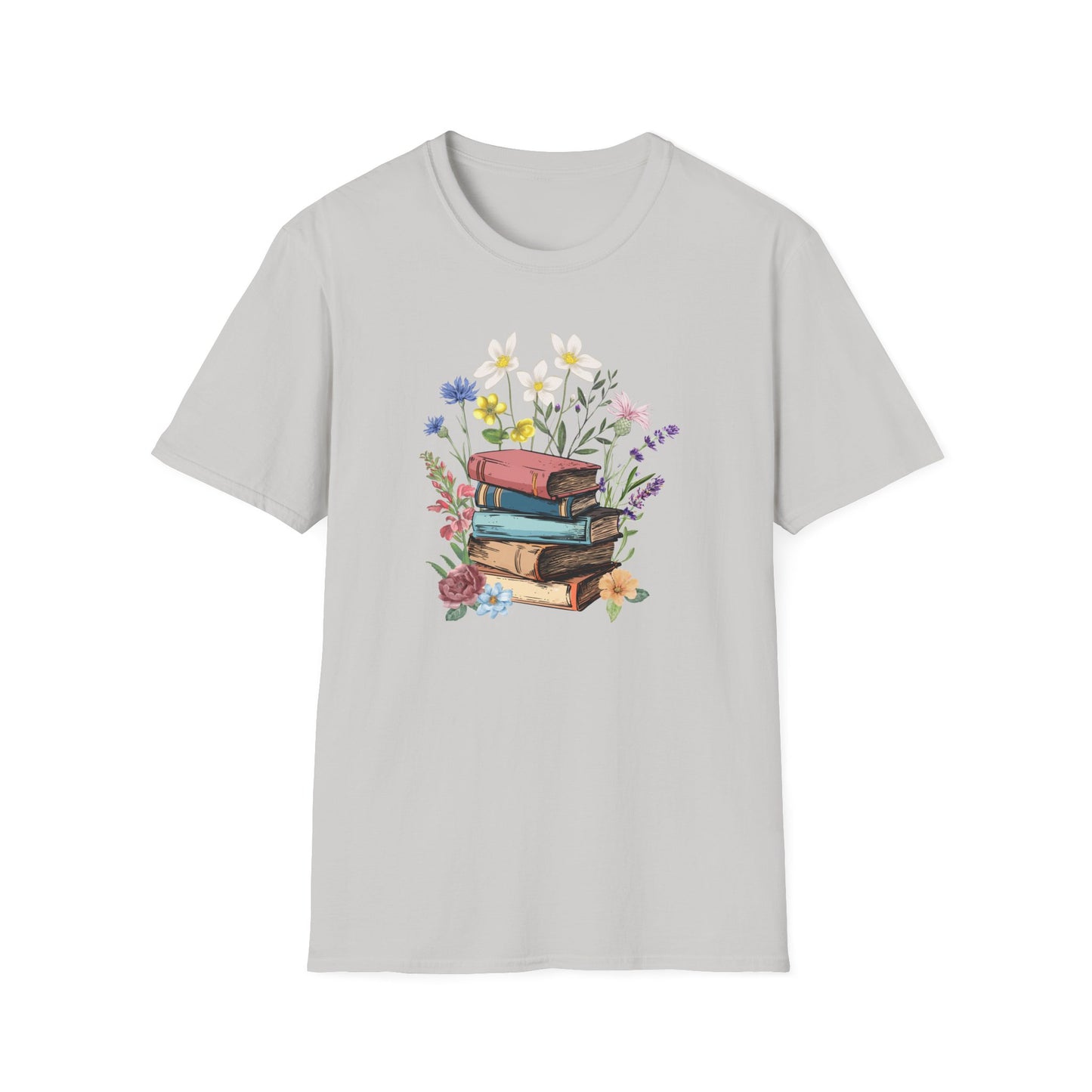 Book Bouquet - Unisex Softstyle T-Shirt