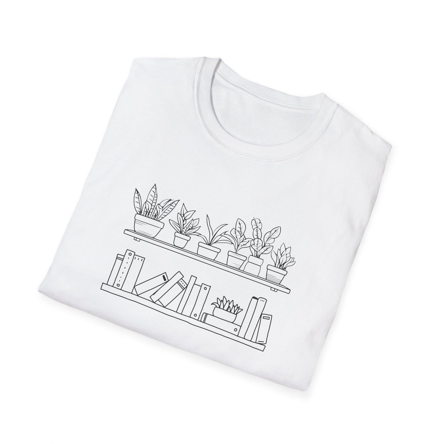 Plants and Books - Unisex Softstyle T-Shirt