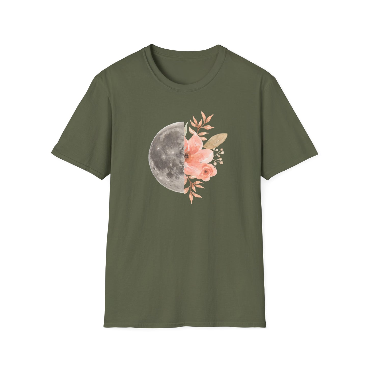 Lunar Flowers - Unisex Softstyle T-Shirt