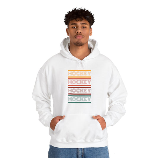 Retro Hockey - Unisex Heavy Blend™ Hooded Sweatshirt