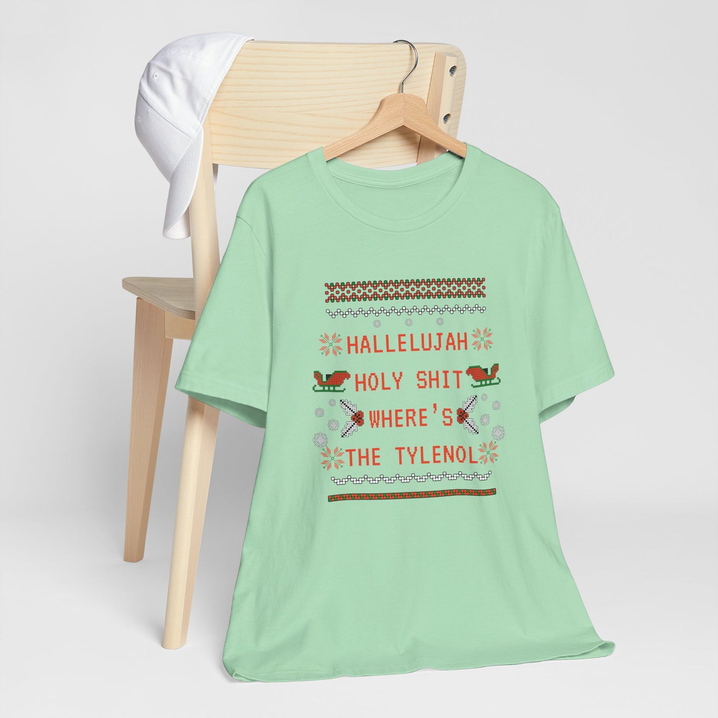 Christmas Vacay Where's the Tylenol - Unisex Jersey Short Sleeve Tee