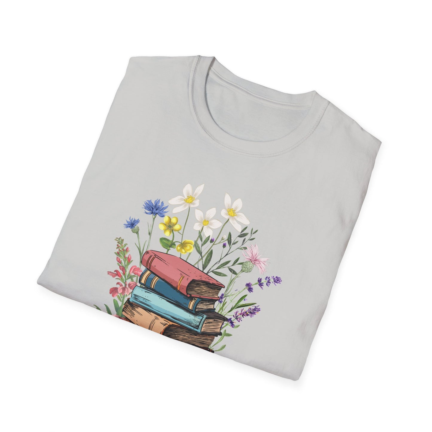 Book Bouquet - Unisex Softstyle T-Shirt